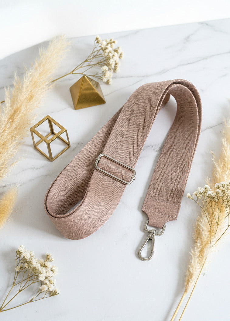 Taschengurt aus Stoff zum wechseln in altrosa