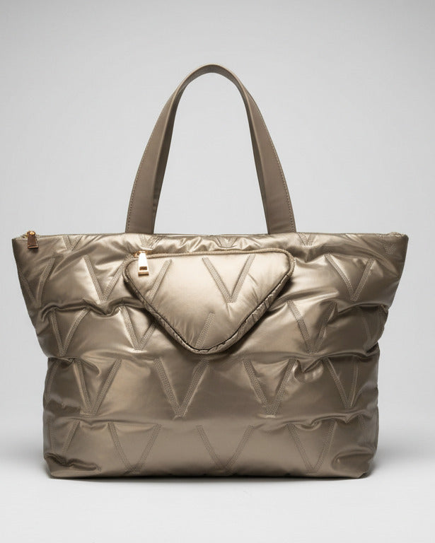 Tragetasche in metallic