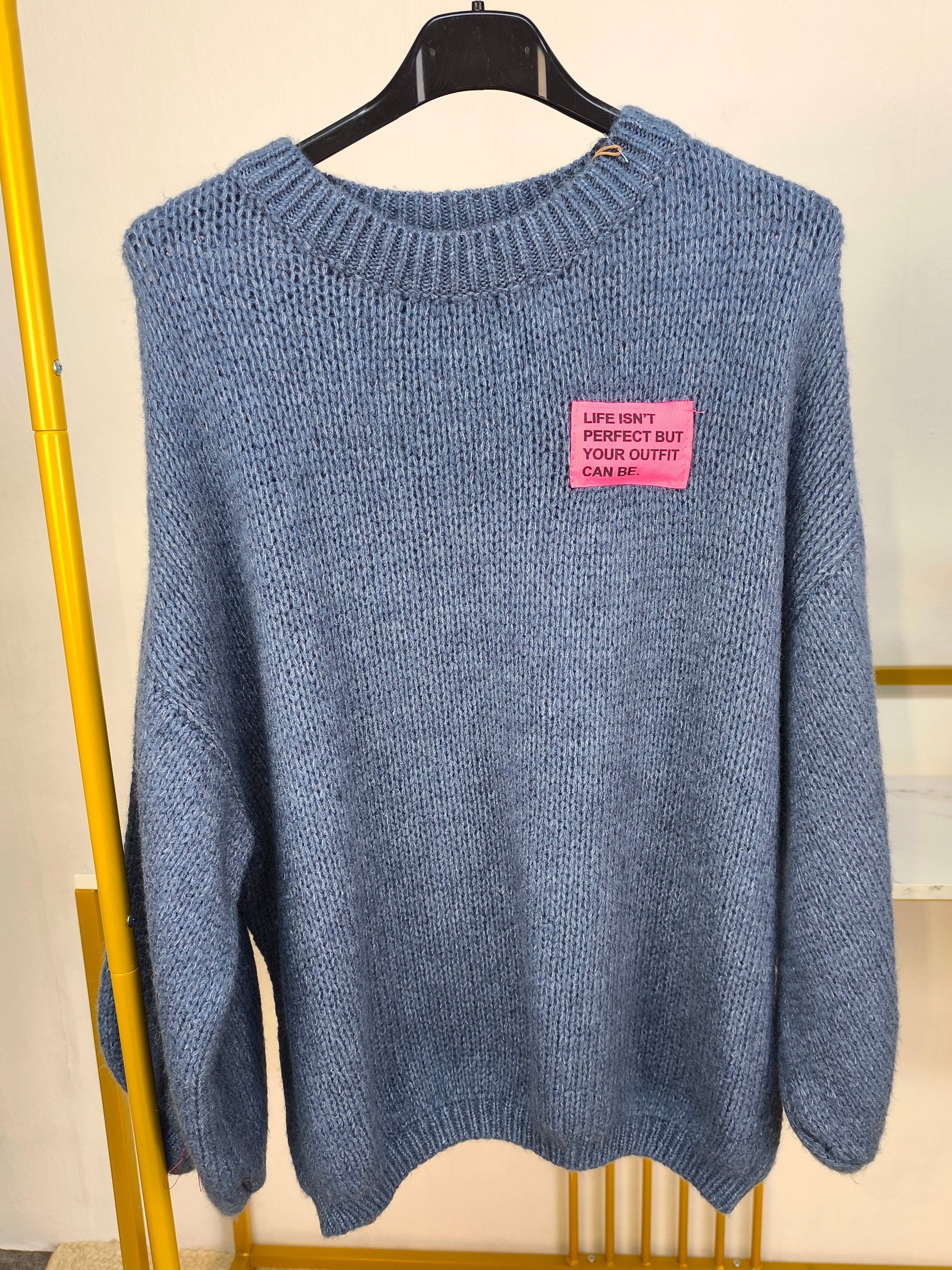 3er Set Pullover in blau (38-42)