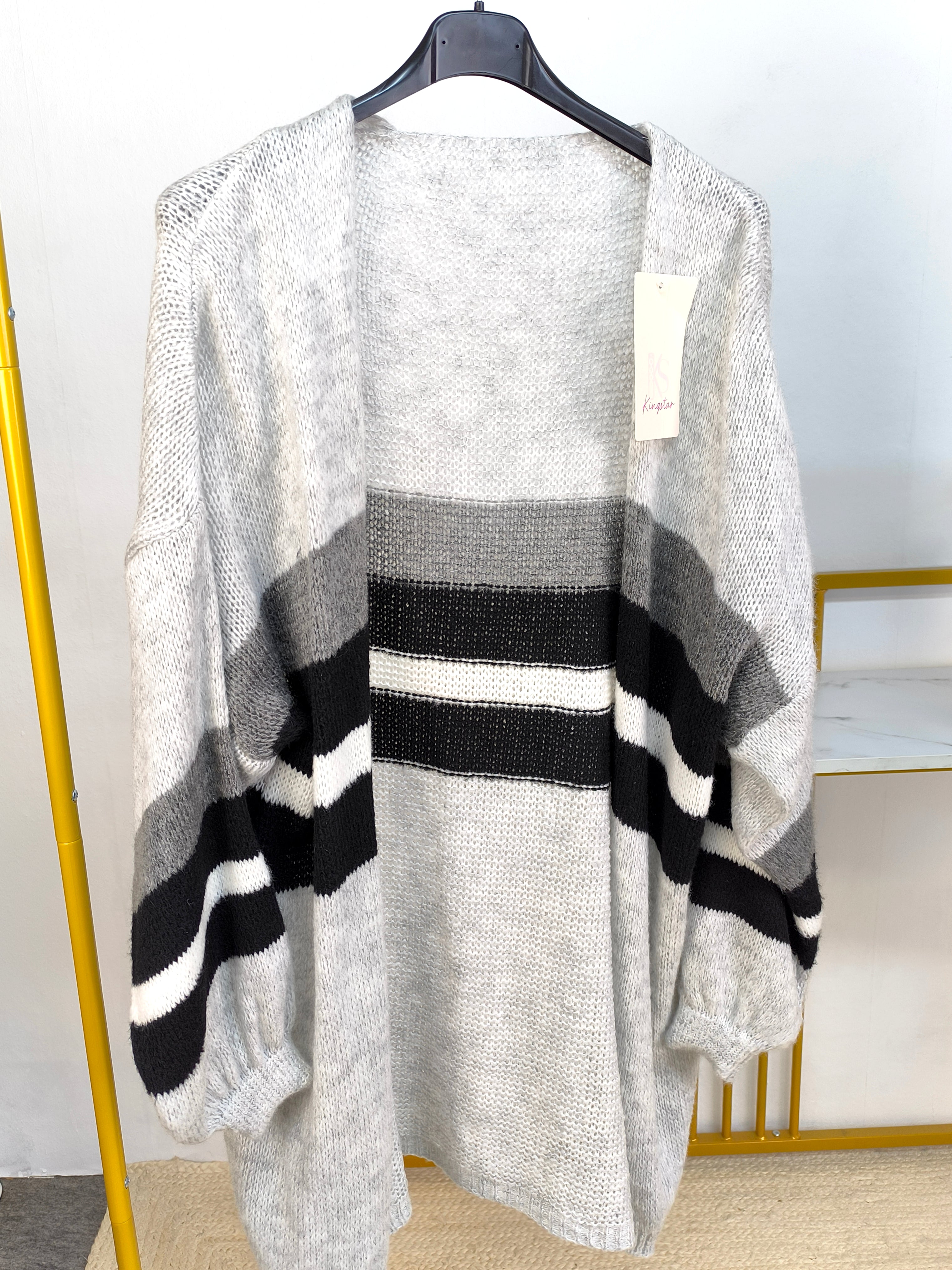 Outfit - Cardigan, Pullover und Shopper Tasche 38-42/44