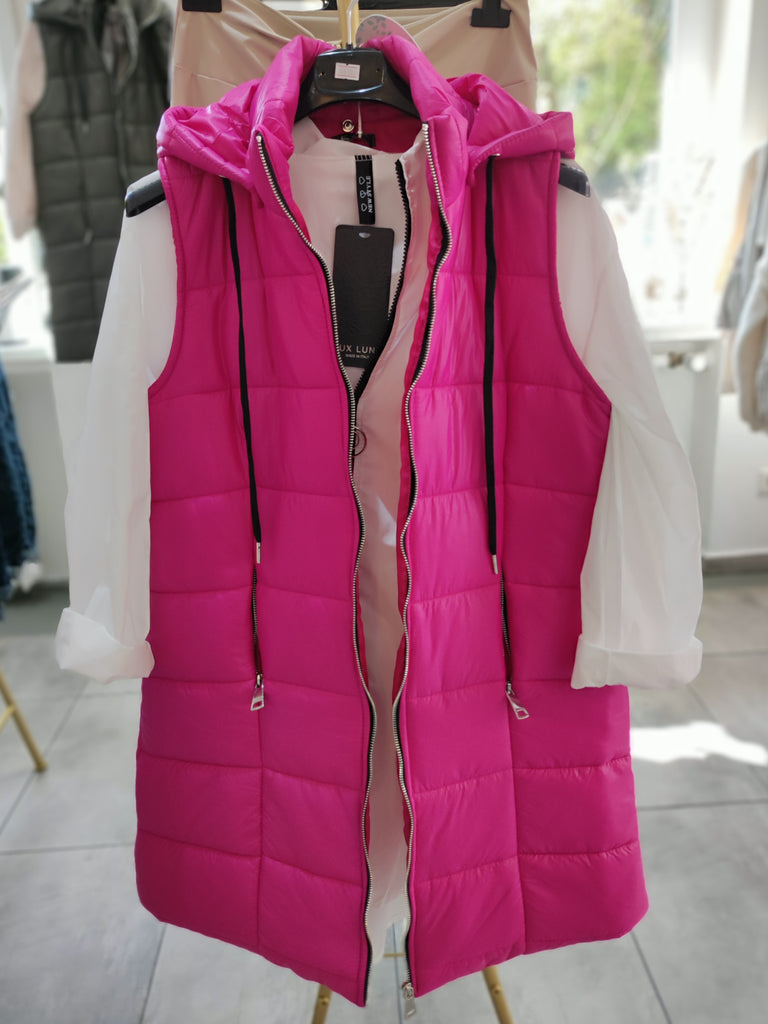 Warme Steppweste für Damen Pink - Trendiger Style und hoher Tragekomfort