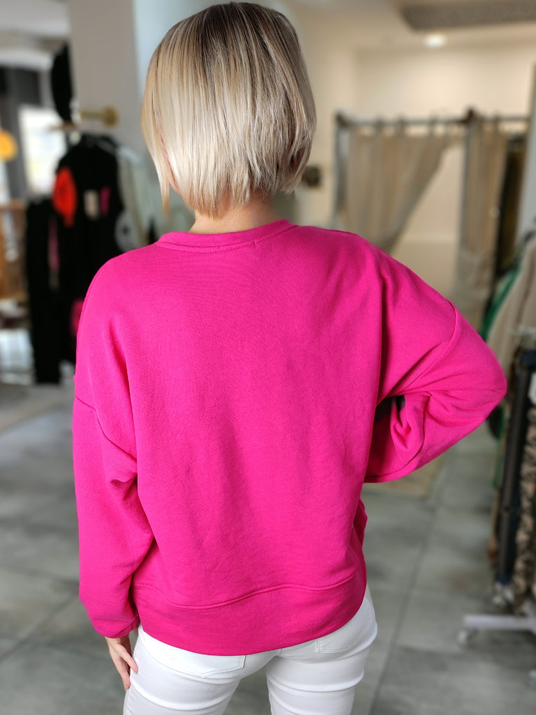 Sweatshirt "Amour" pink