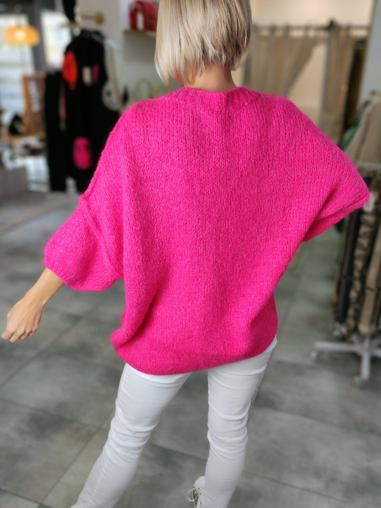 trendiger Kuschelpullover für Damen - Strickpullover in Oversize