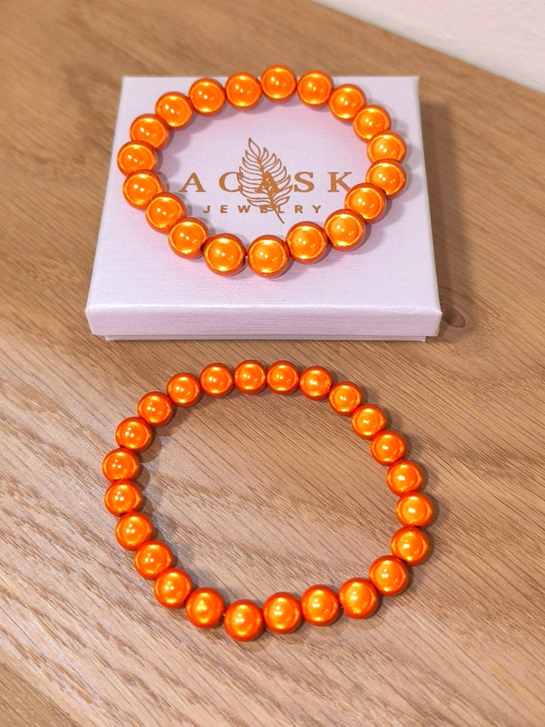 magisches Perlenarmband - Orange