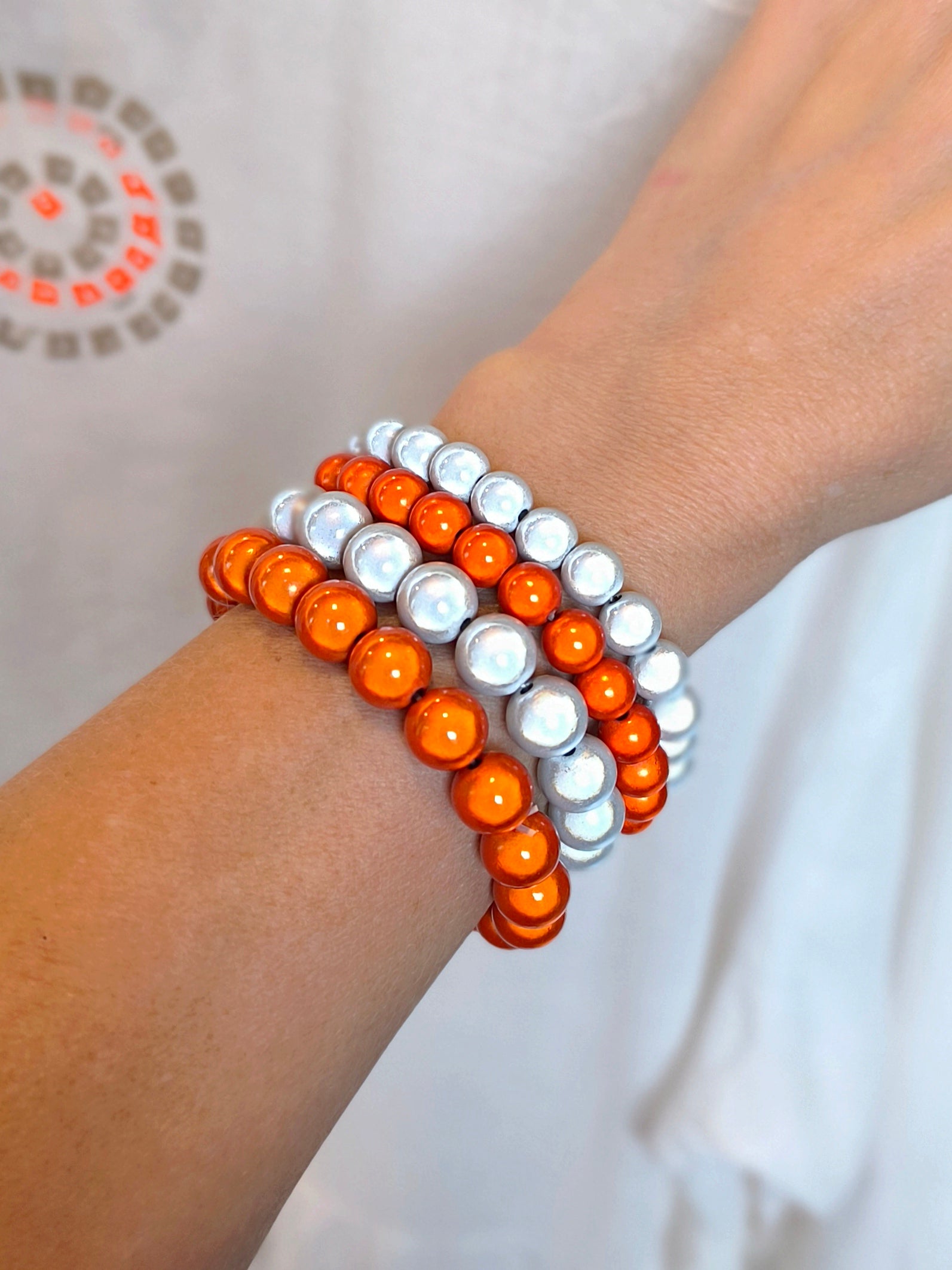 magisches Perlenarmband - Orange