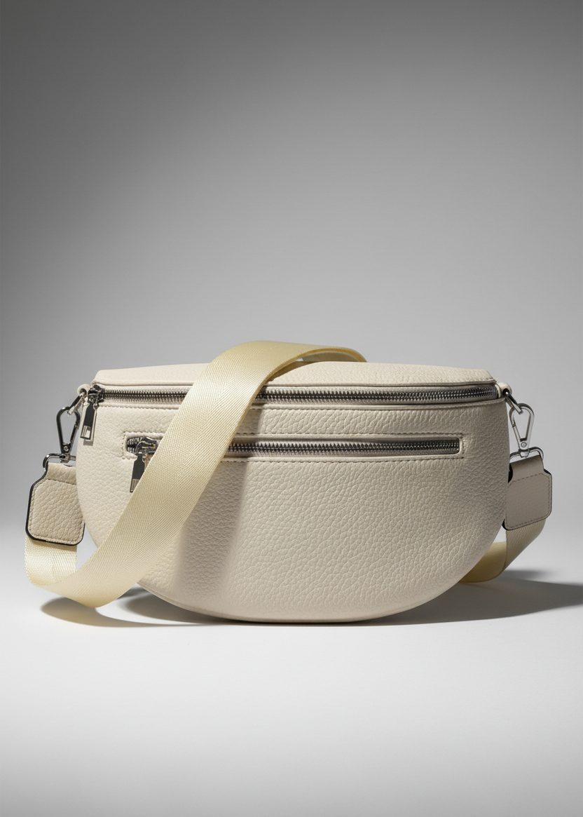 Crossbag/Gürteltasche in hellbeige