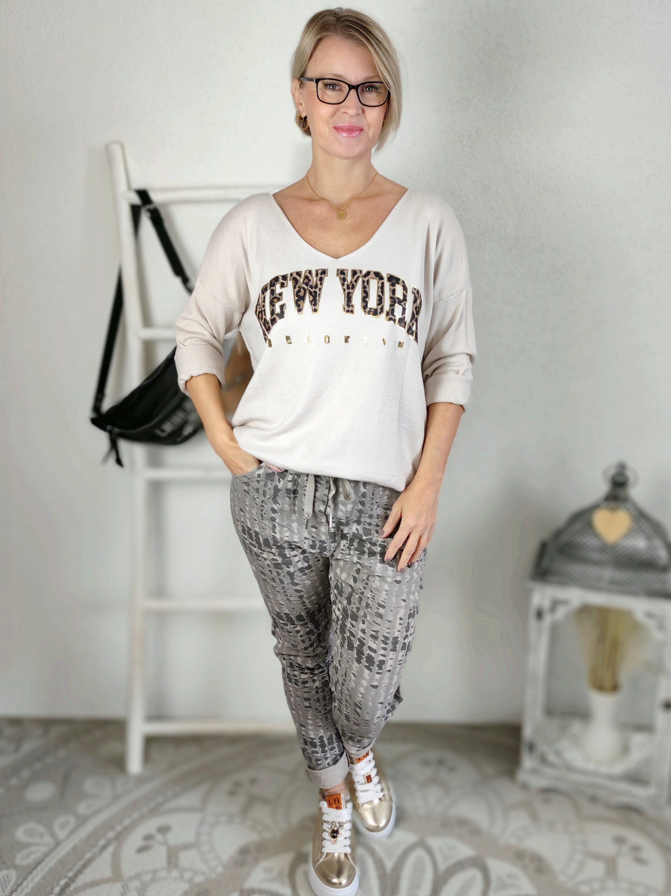 Pullover New York beige (36-42)