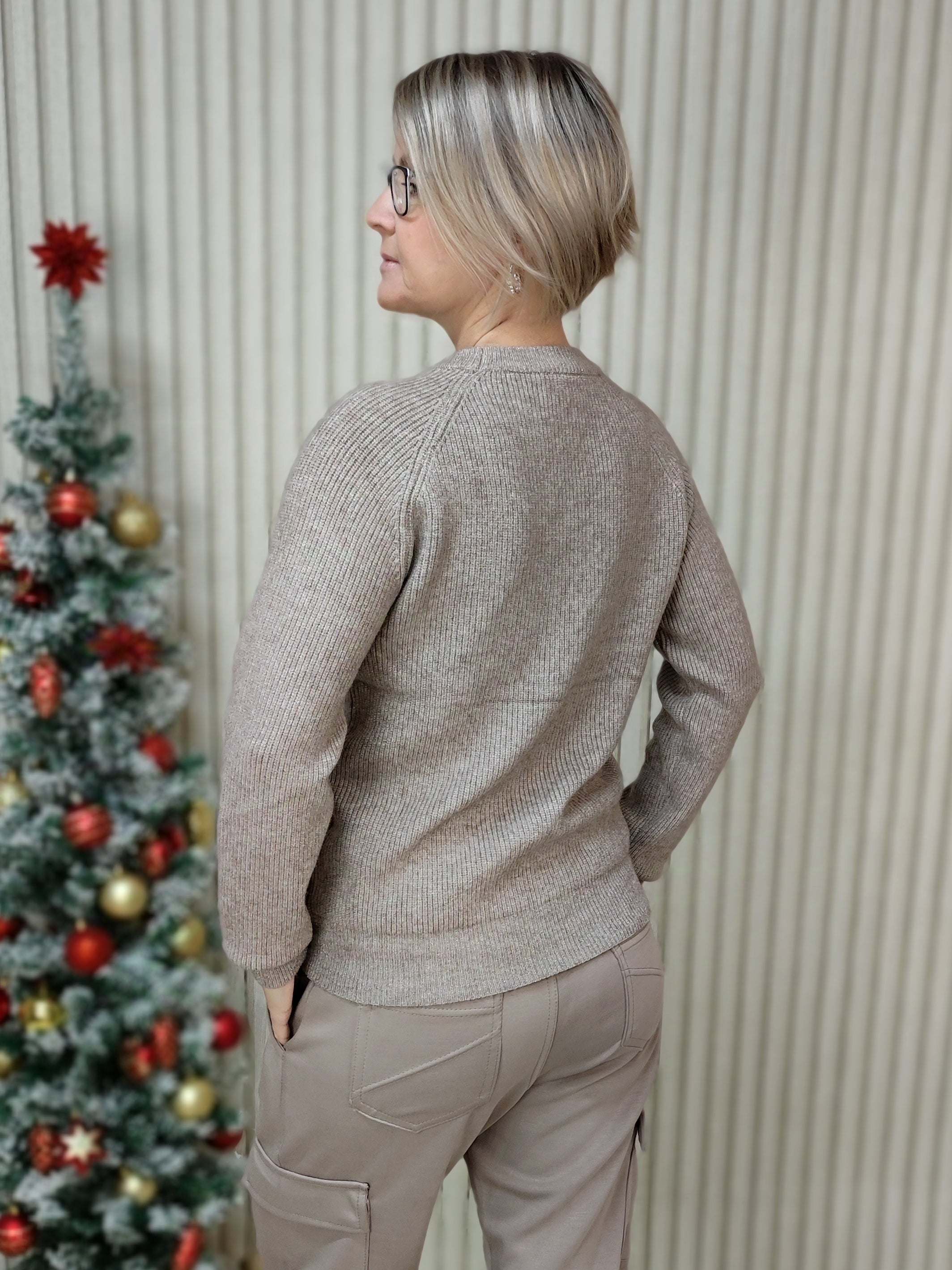 Pulli in mud mit Strass (34-40)