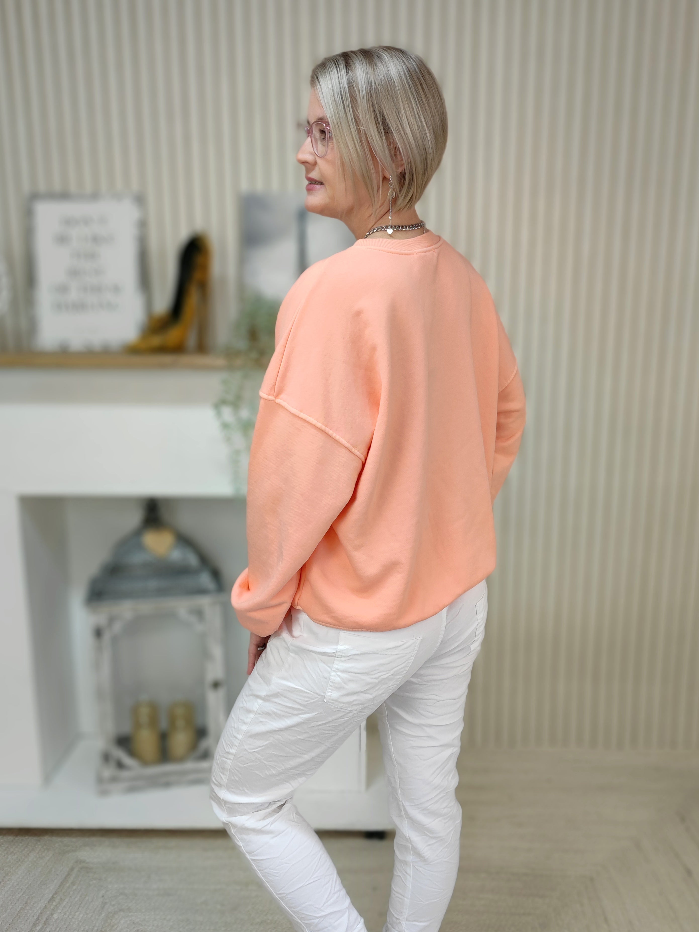 Sweatshirt "Paris" peach (36-42)