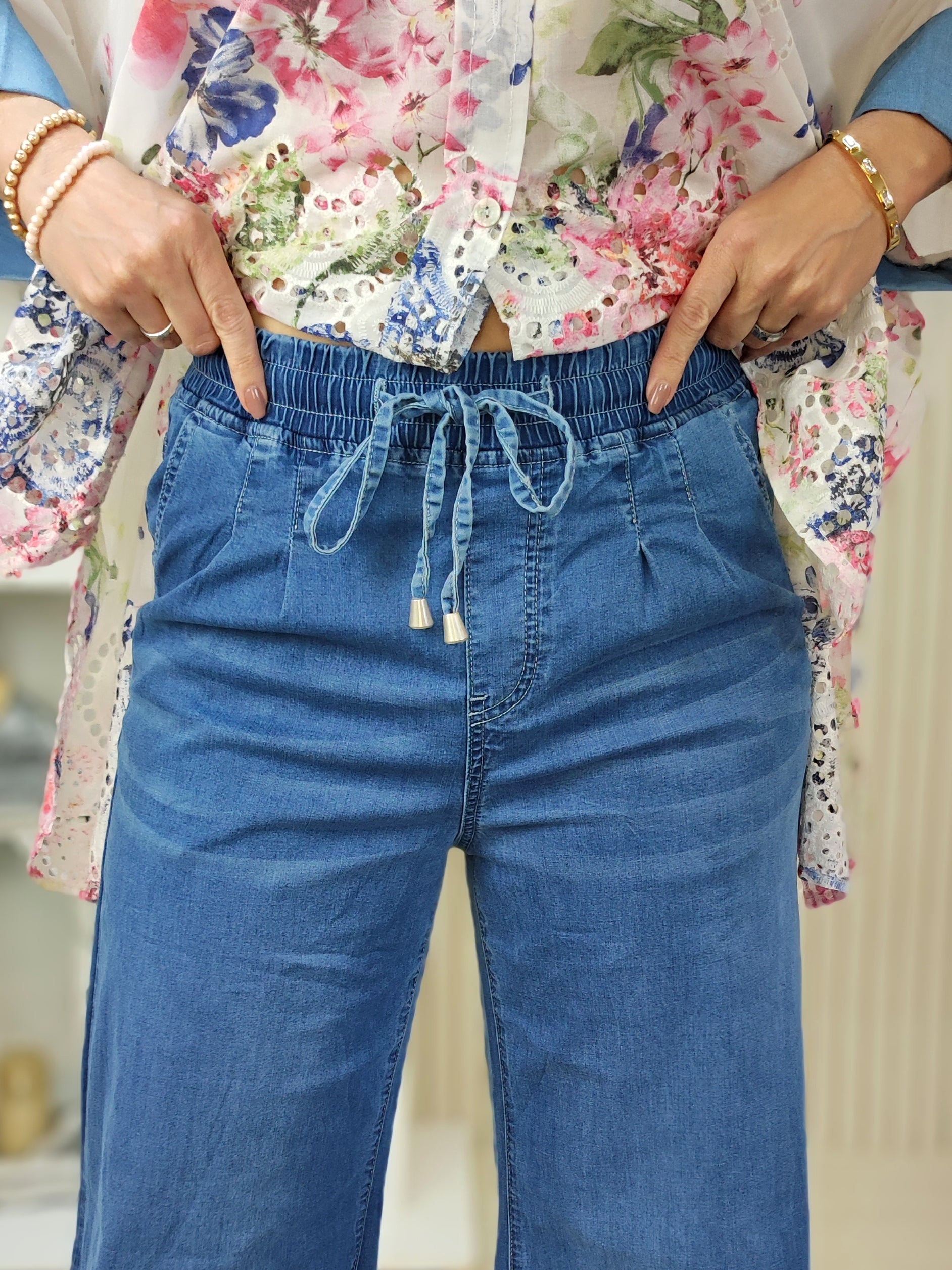 Palazzo Stretchjeans (S, M, L)