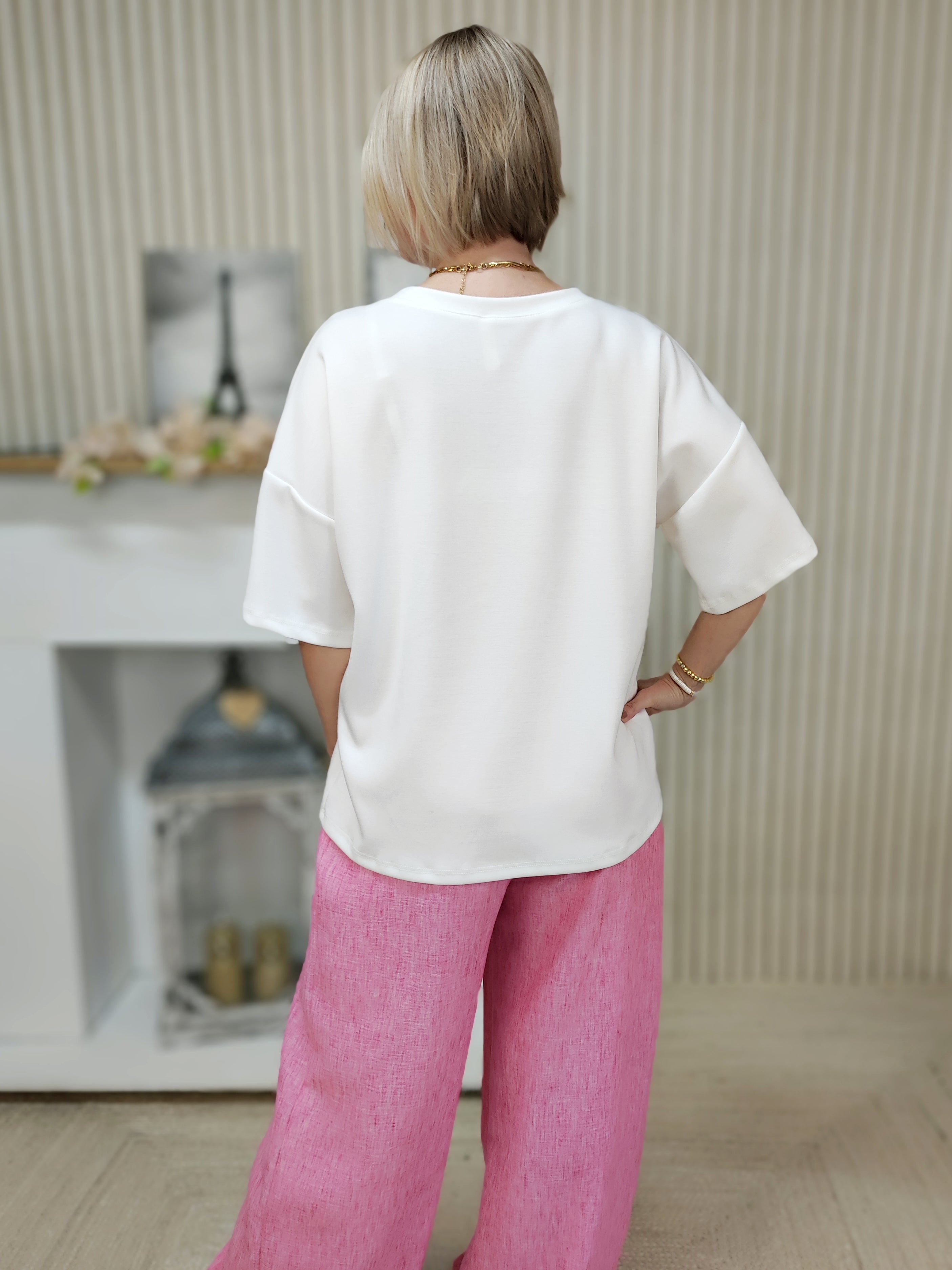 Shirt "Sunny days" wollweiss (36-42/44)