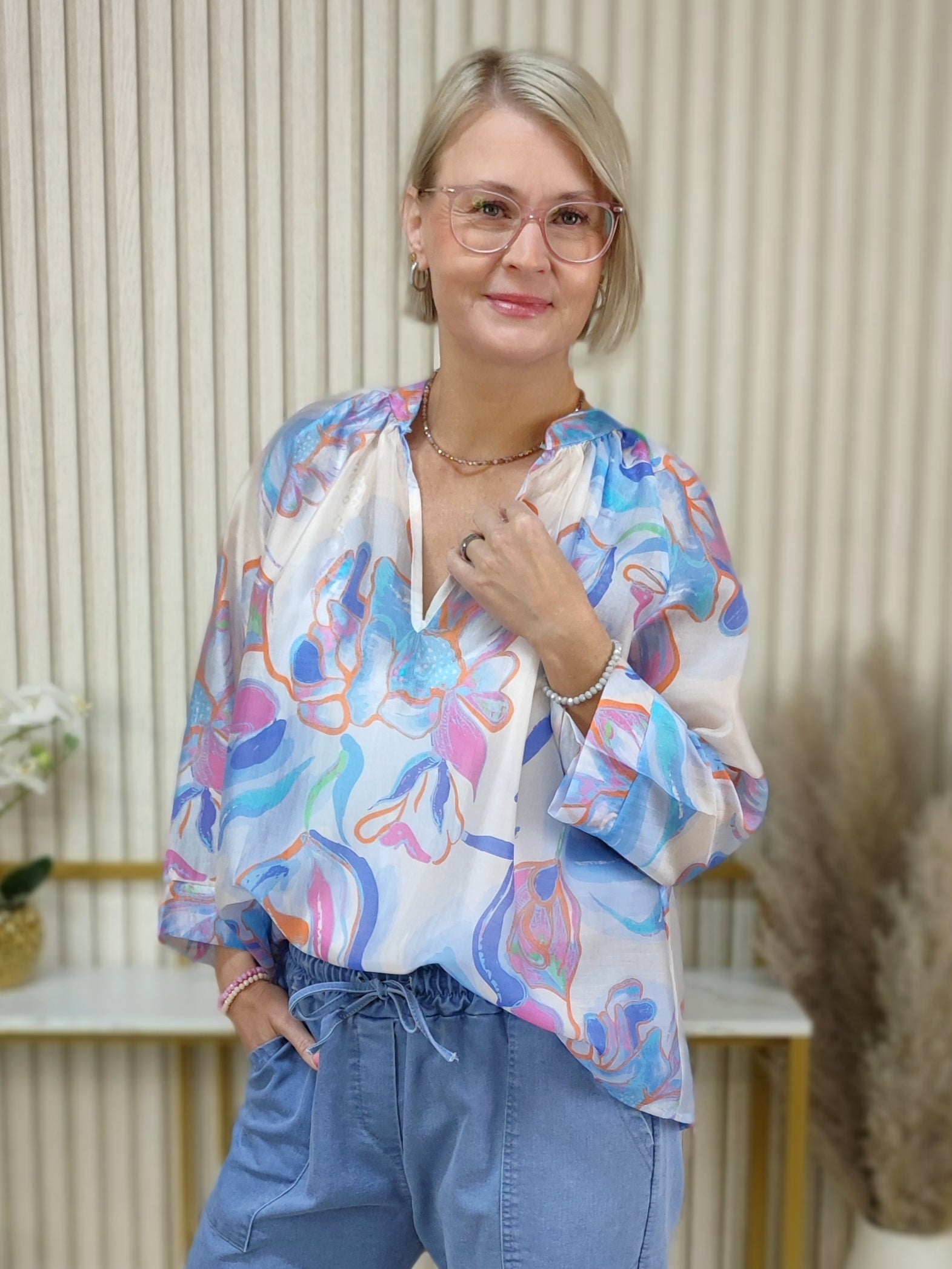 Bluse transparent "Sarah" (38-44)