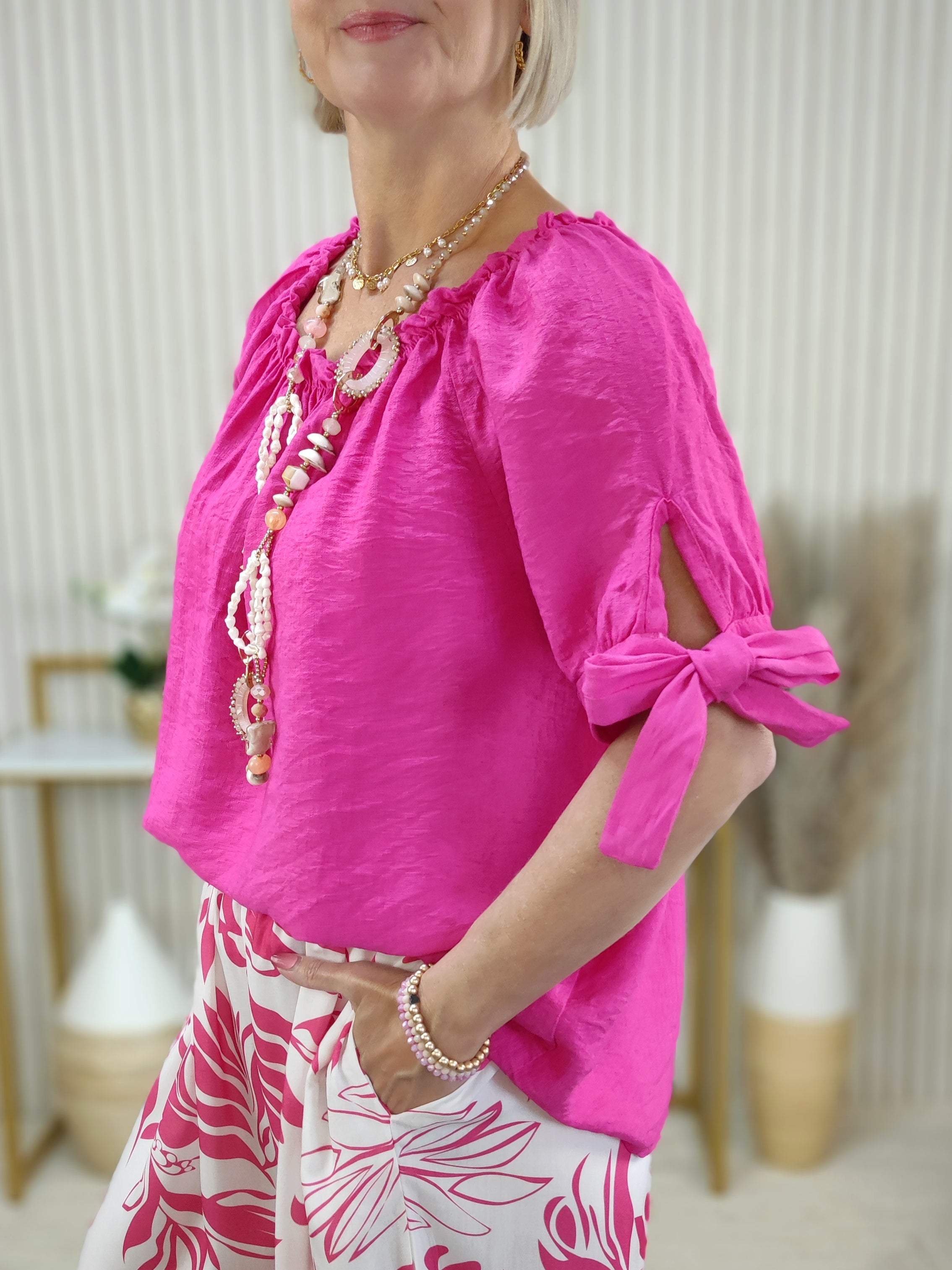 Carmenbluse Pink (38-42/44)