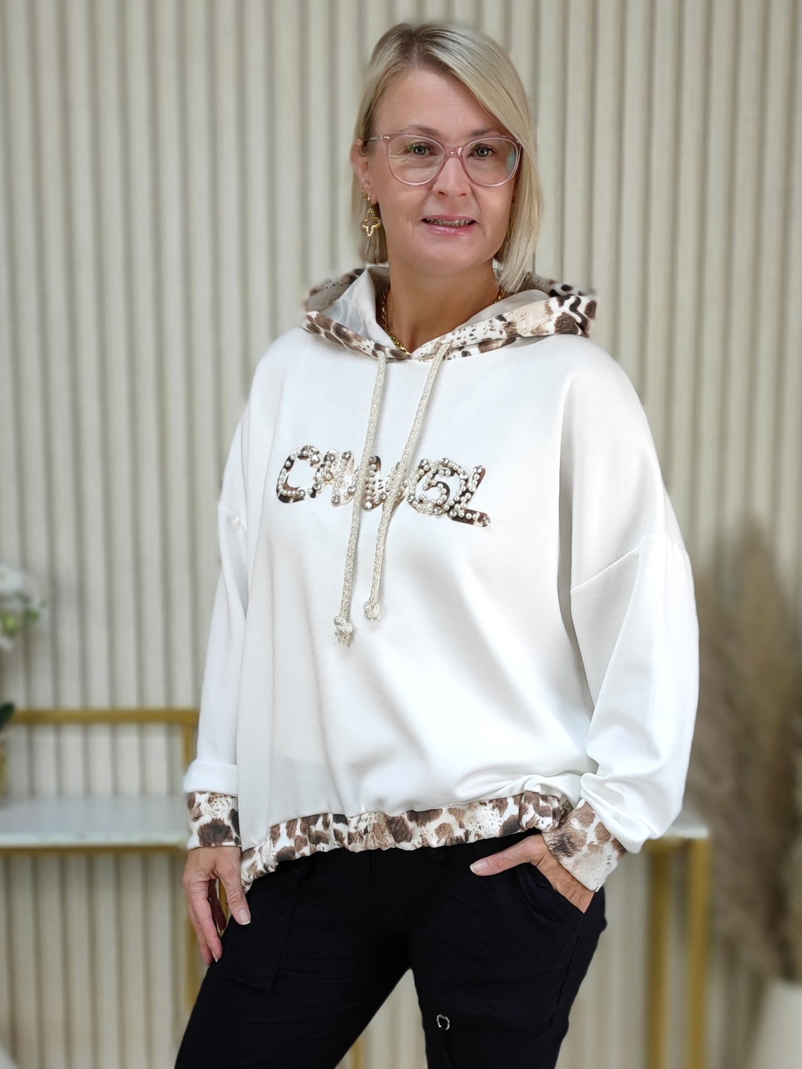 Sweatshirt "Pearl" weiss (38-42)