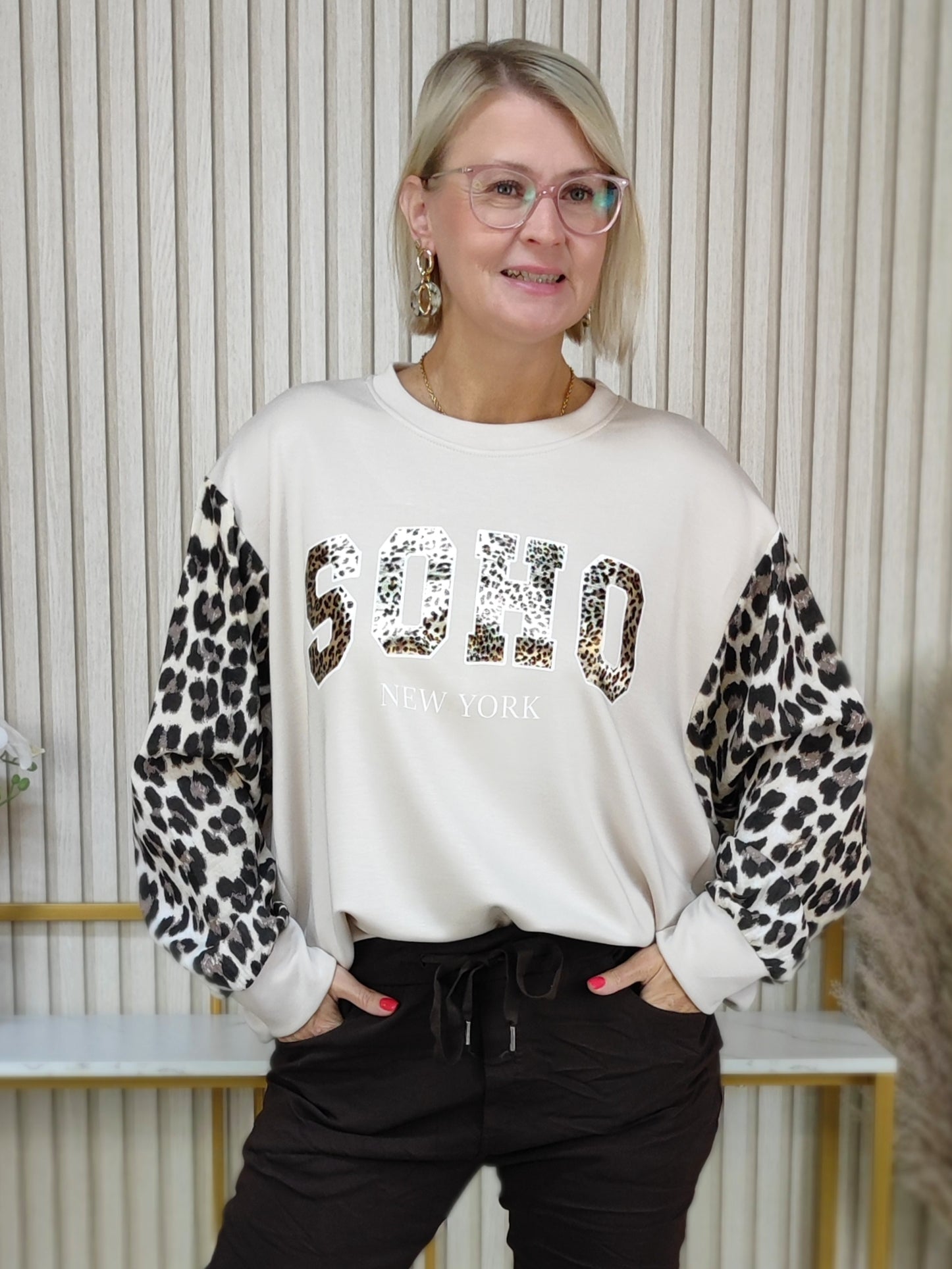 Sweatshirt "Soho" beige (38-44)