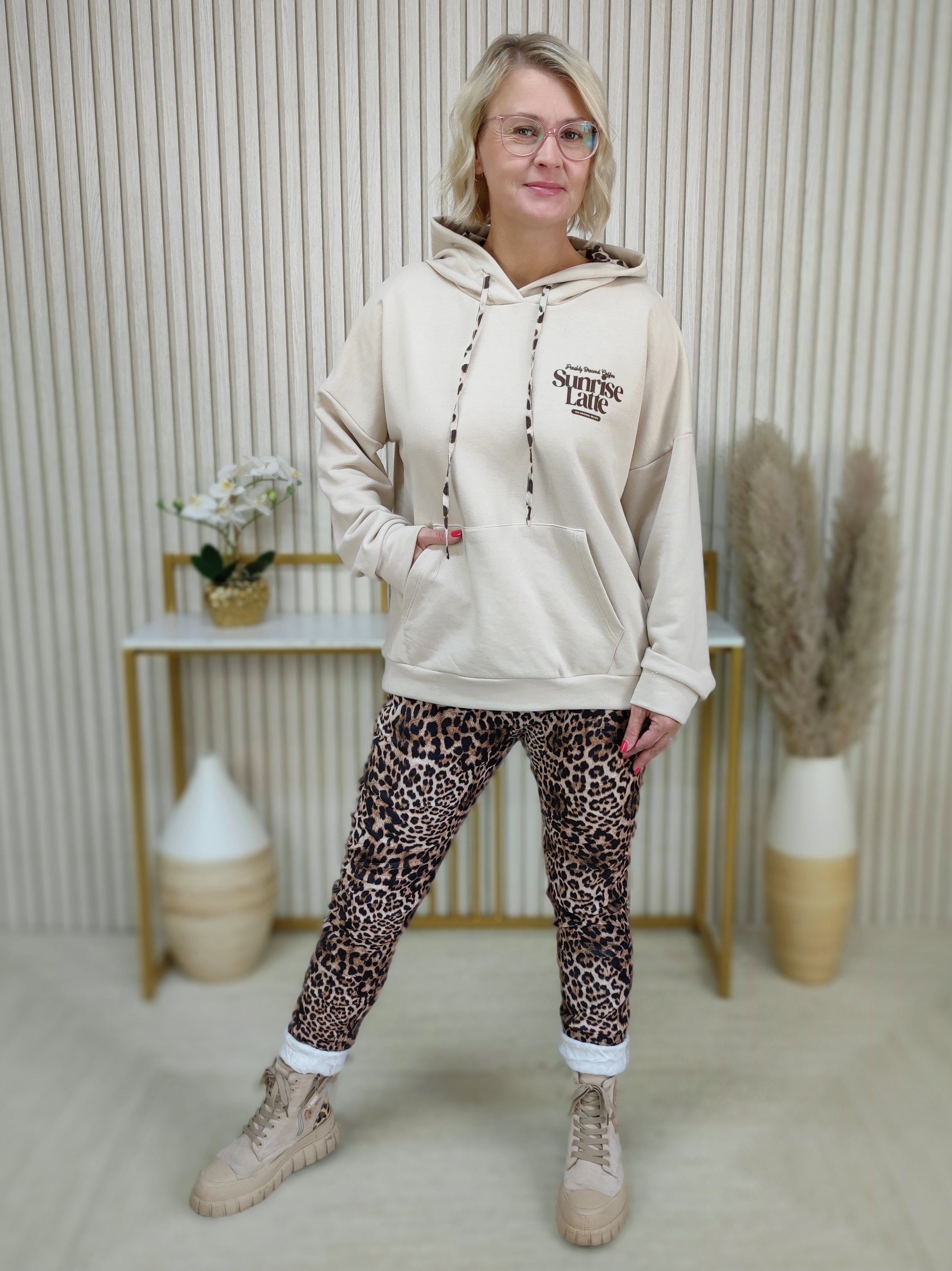 Sweatshirt/Hoodie "Sunrise" beige (38-42/44)