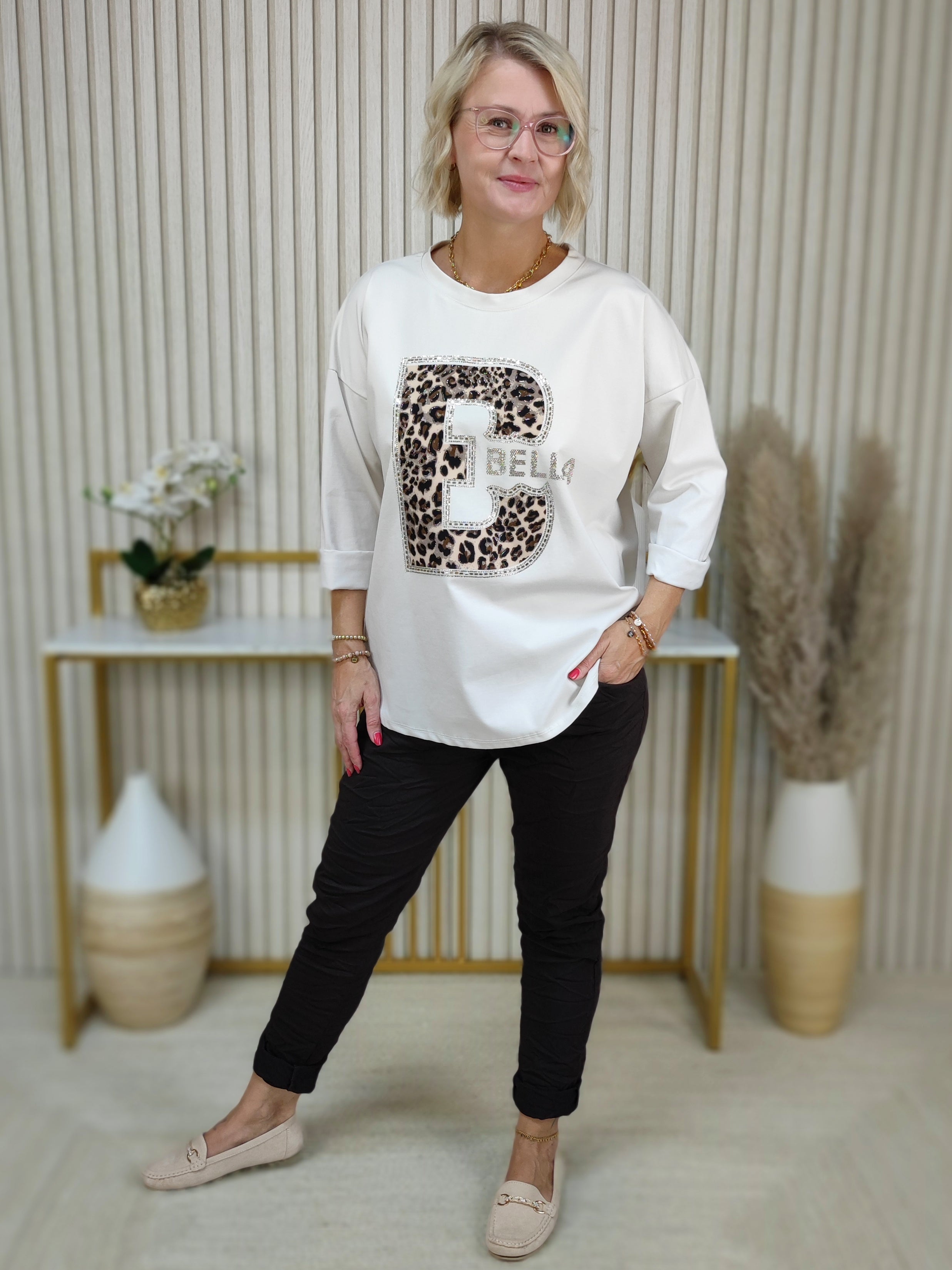 Sweatshirt "Bella" beige (38-44)