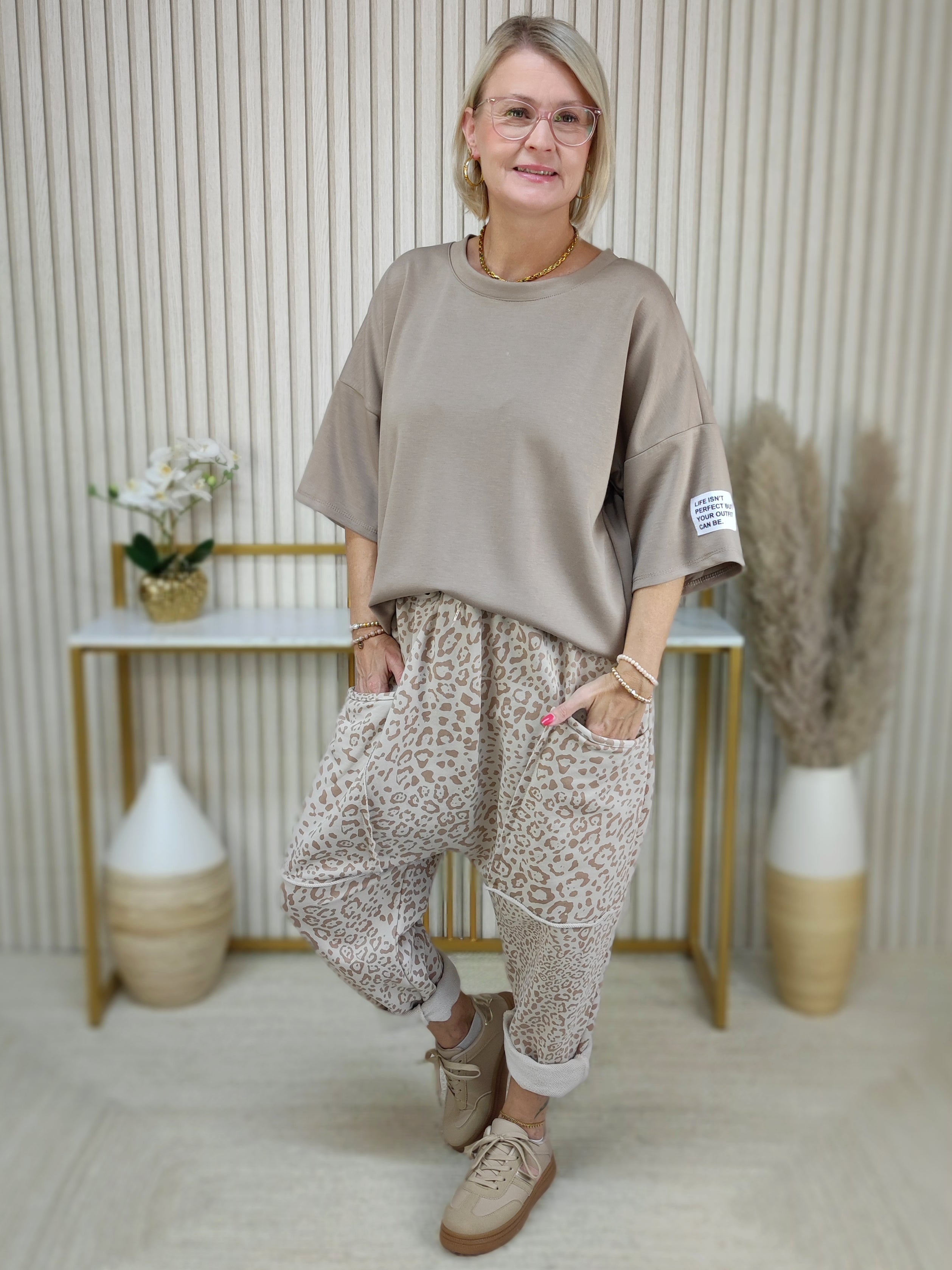 Stylische Baggy Leo Hose  (40-44)