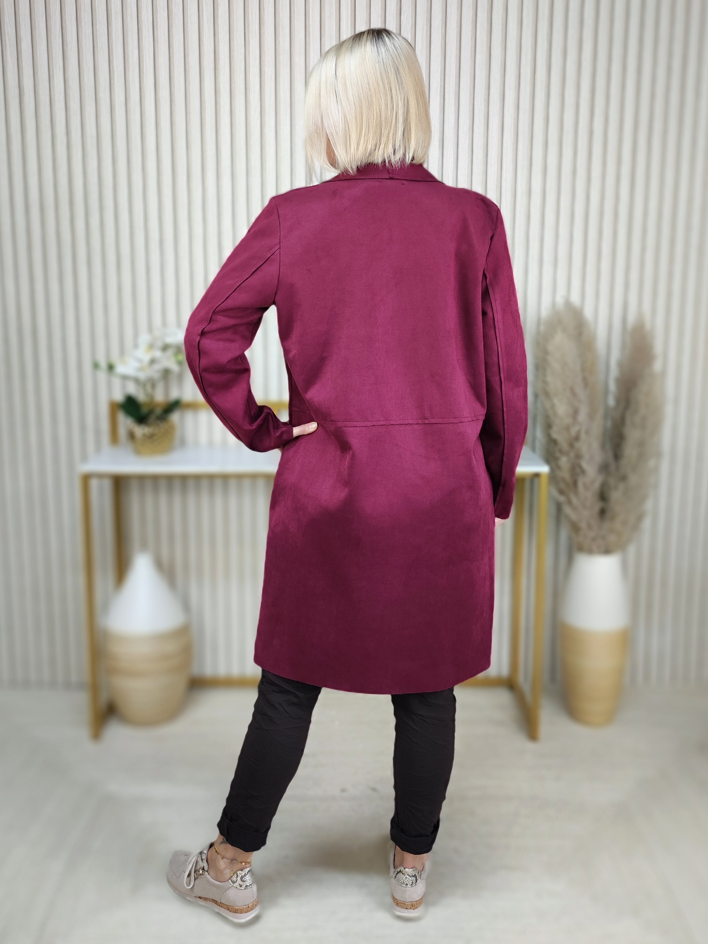 Leichter Mantel vino (36-42)