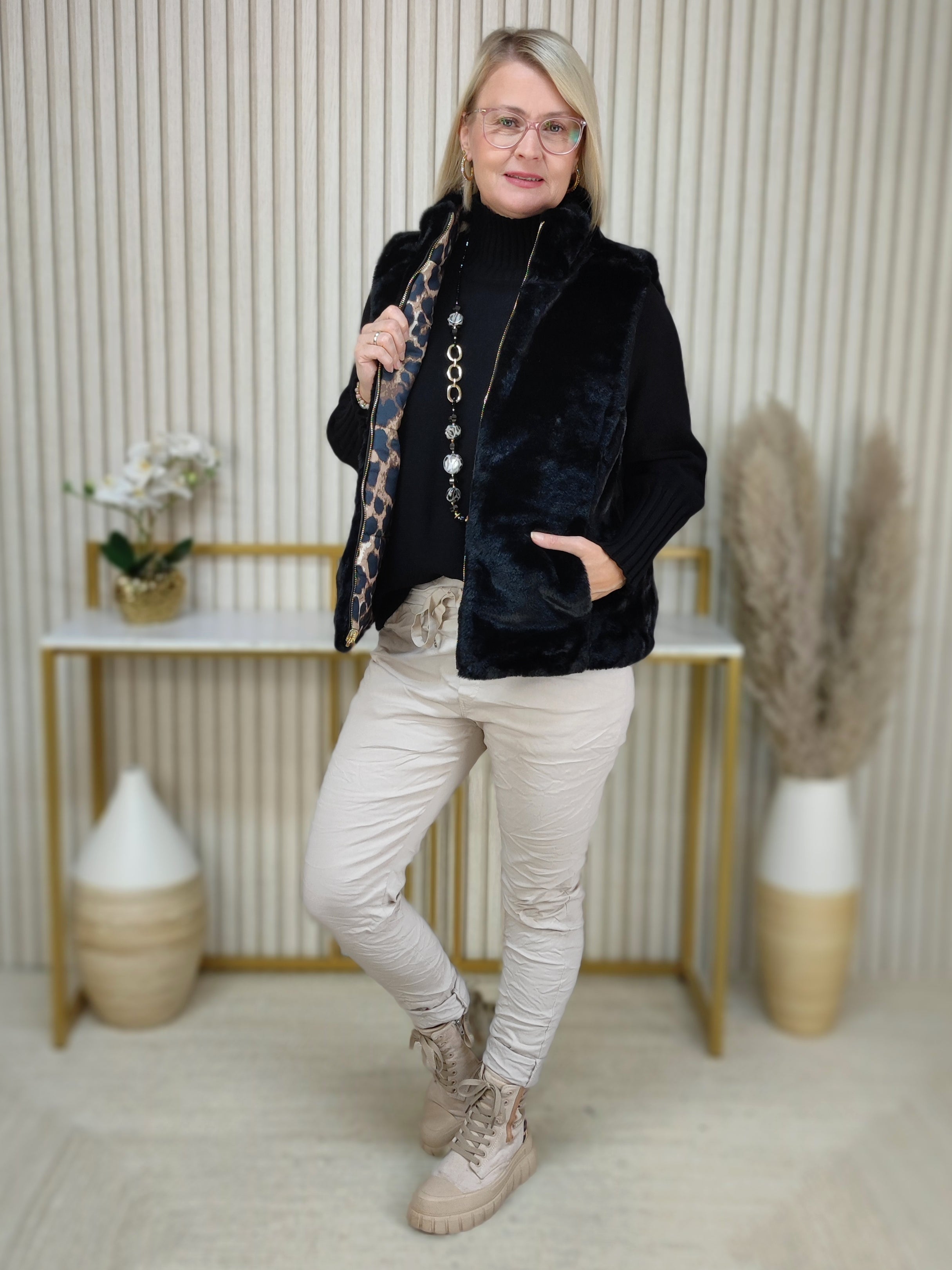 Wendeweste Leo/Schwarz (36-42)