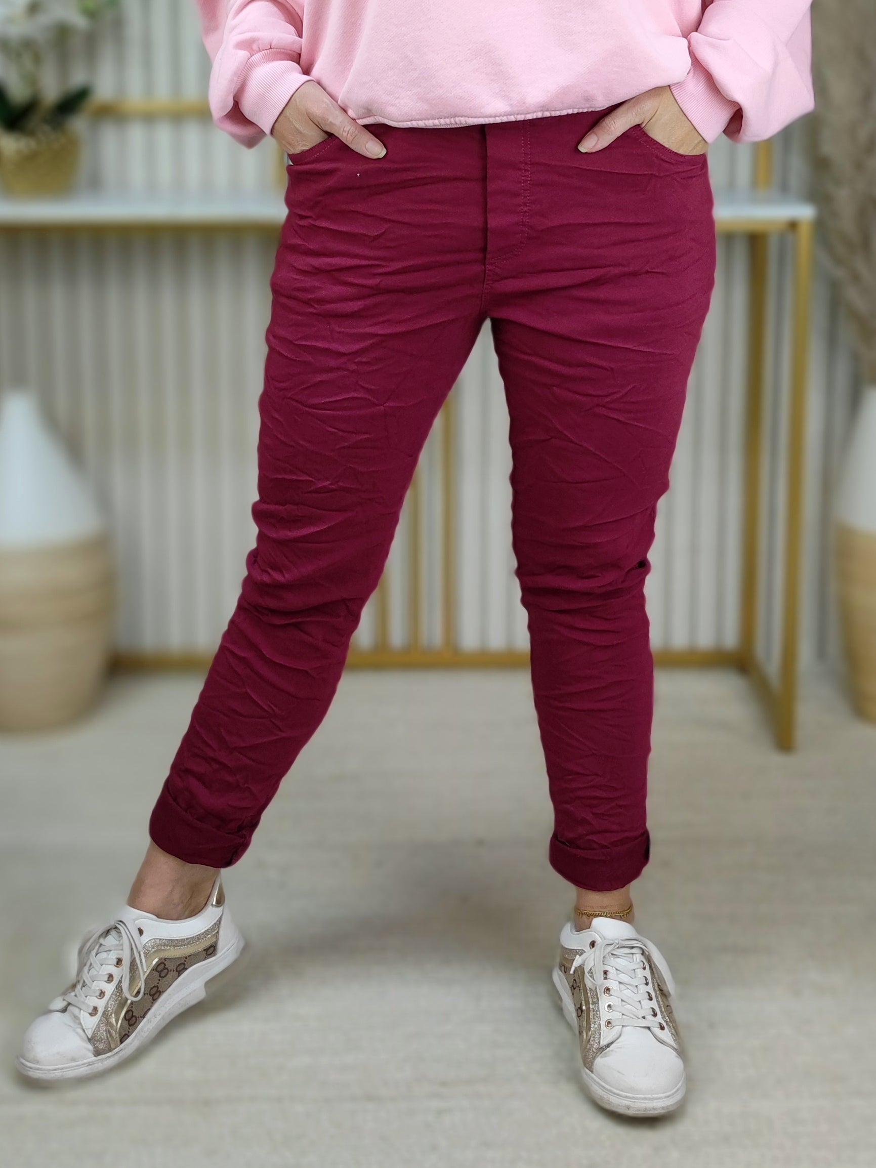 Stretchhose/Joggpant vino (36-42/44)