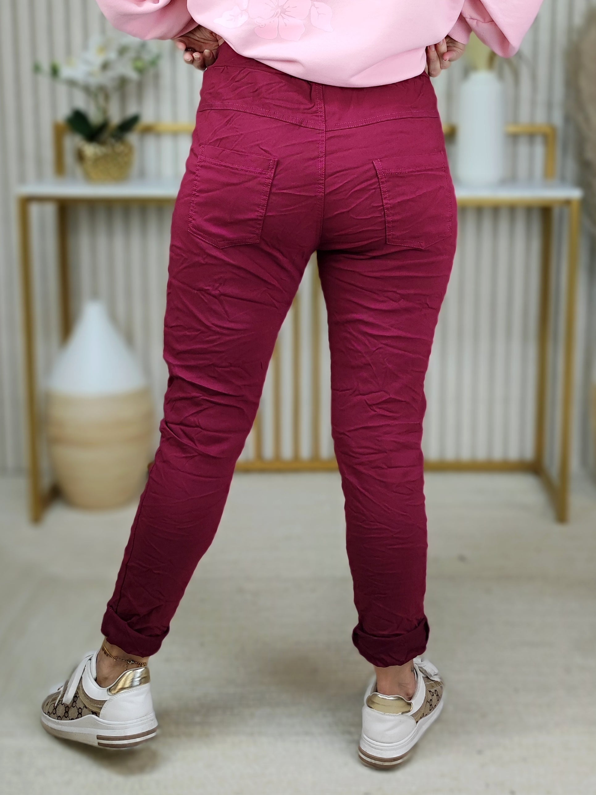 Stretchhose/Joggpant vino (36-42/44)