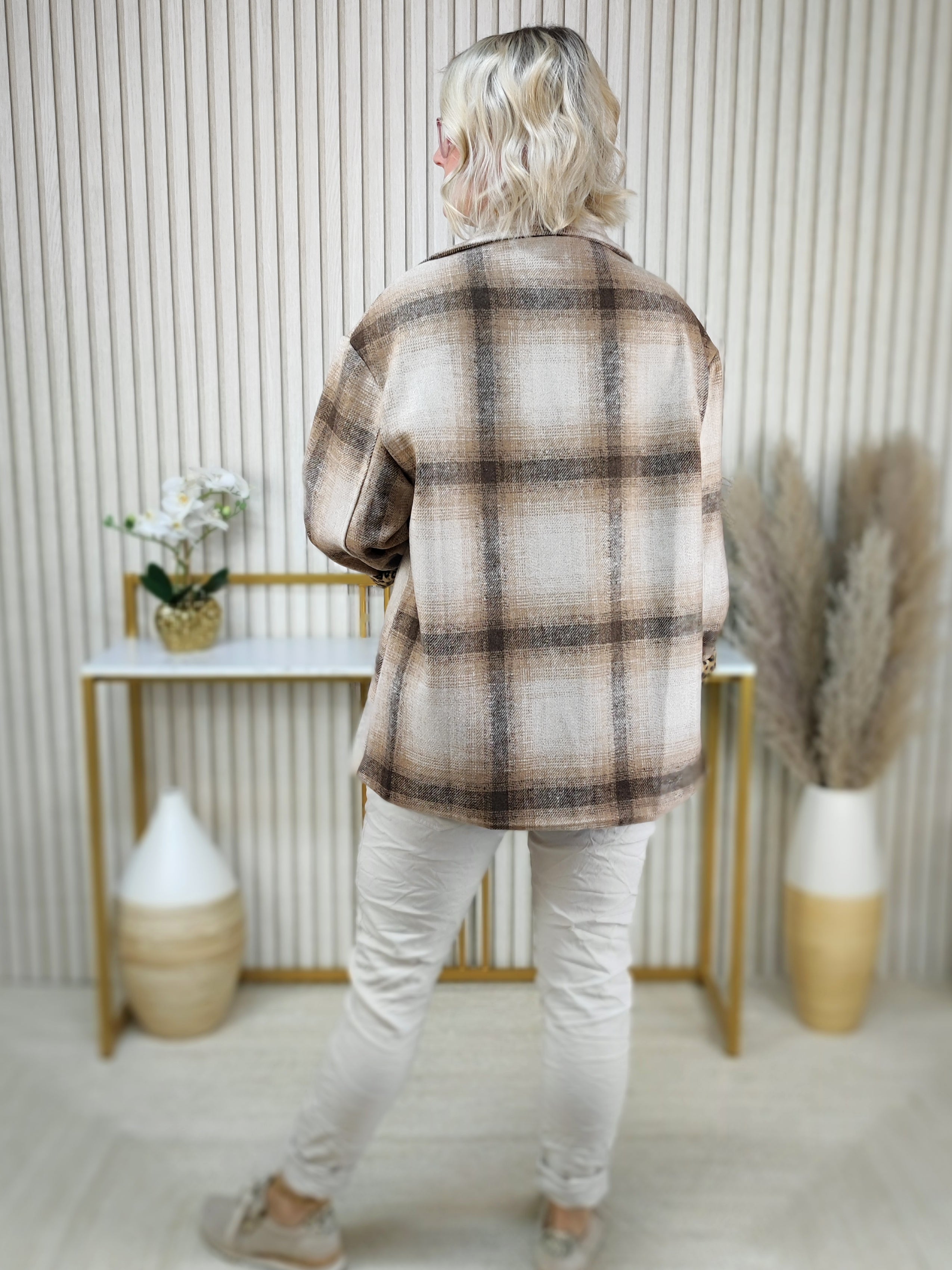 Jacke "Emily" braun/beige (38-44)