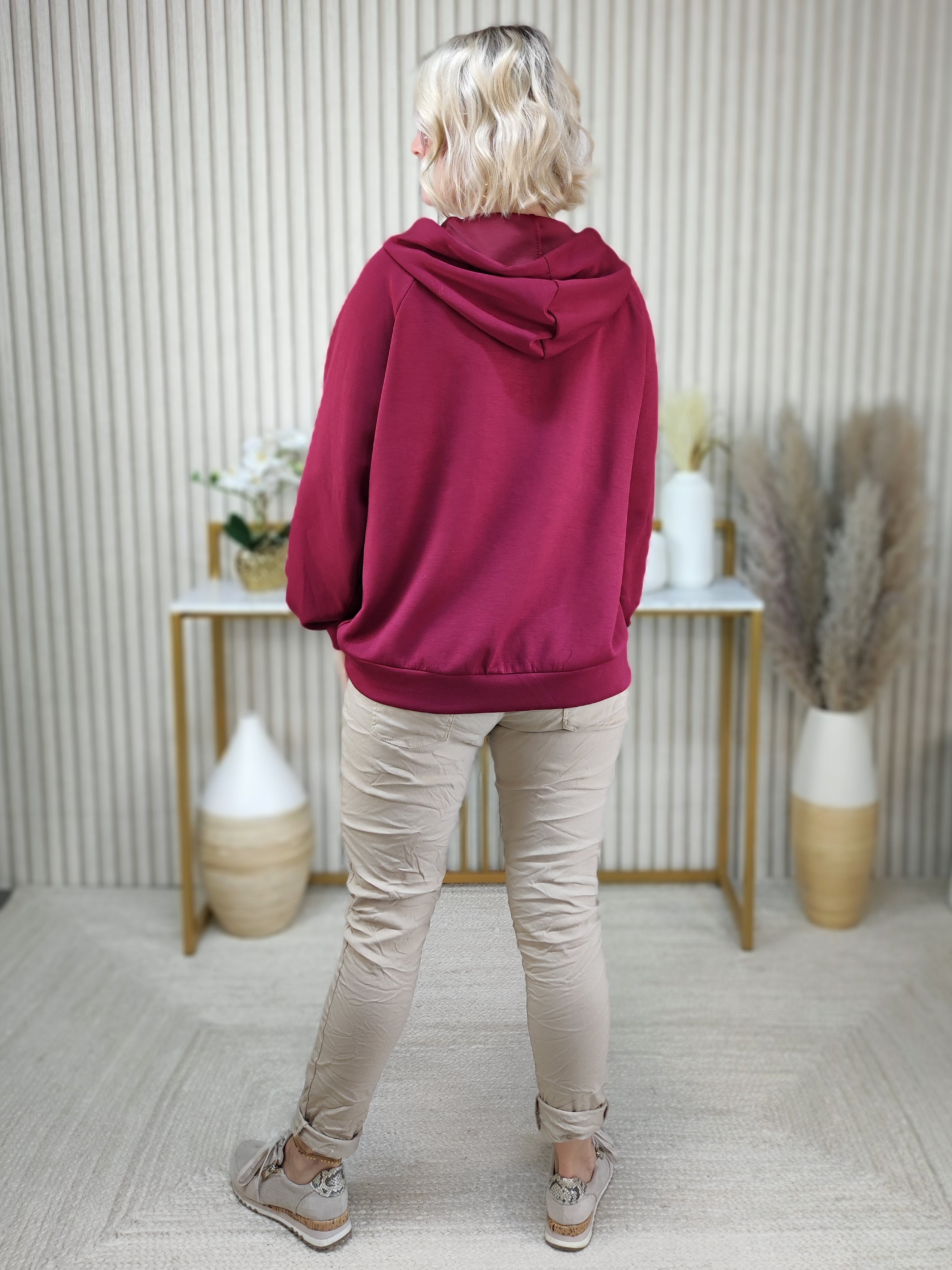 Sweatshirt/Hoodie "Circle" vino (36-42)