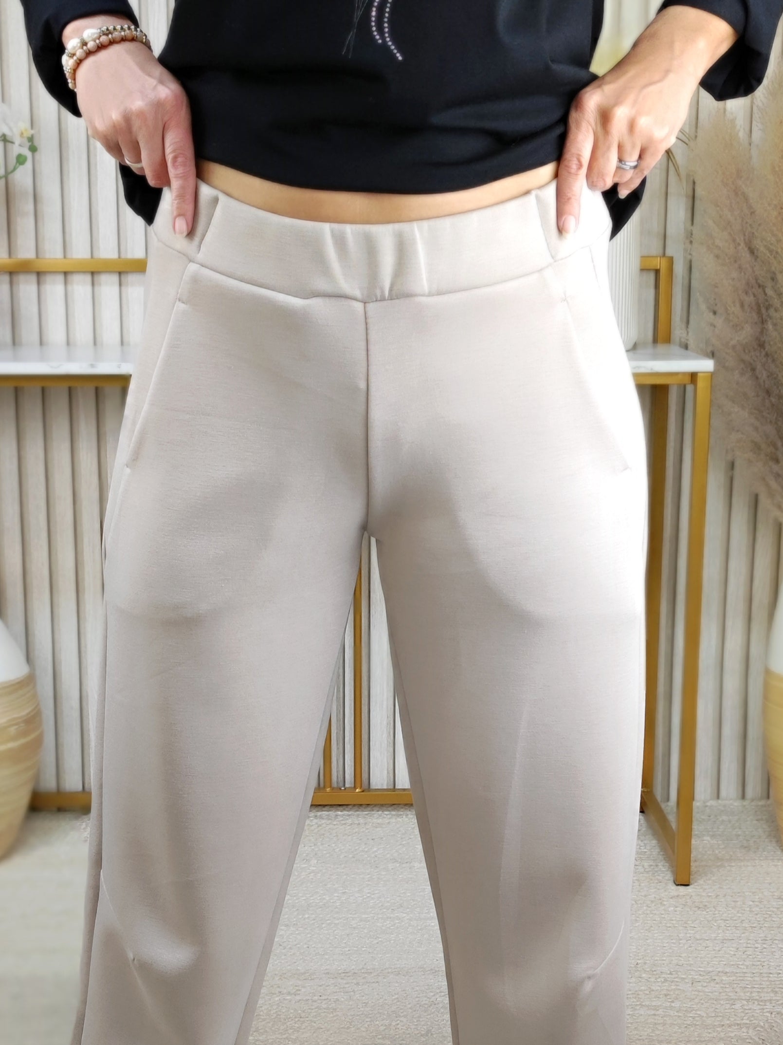 Lässige Sweathose hellbeige (38-42/44)