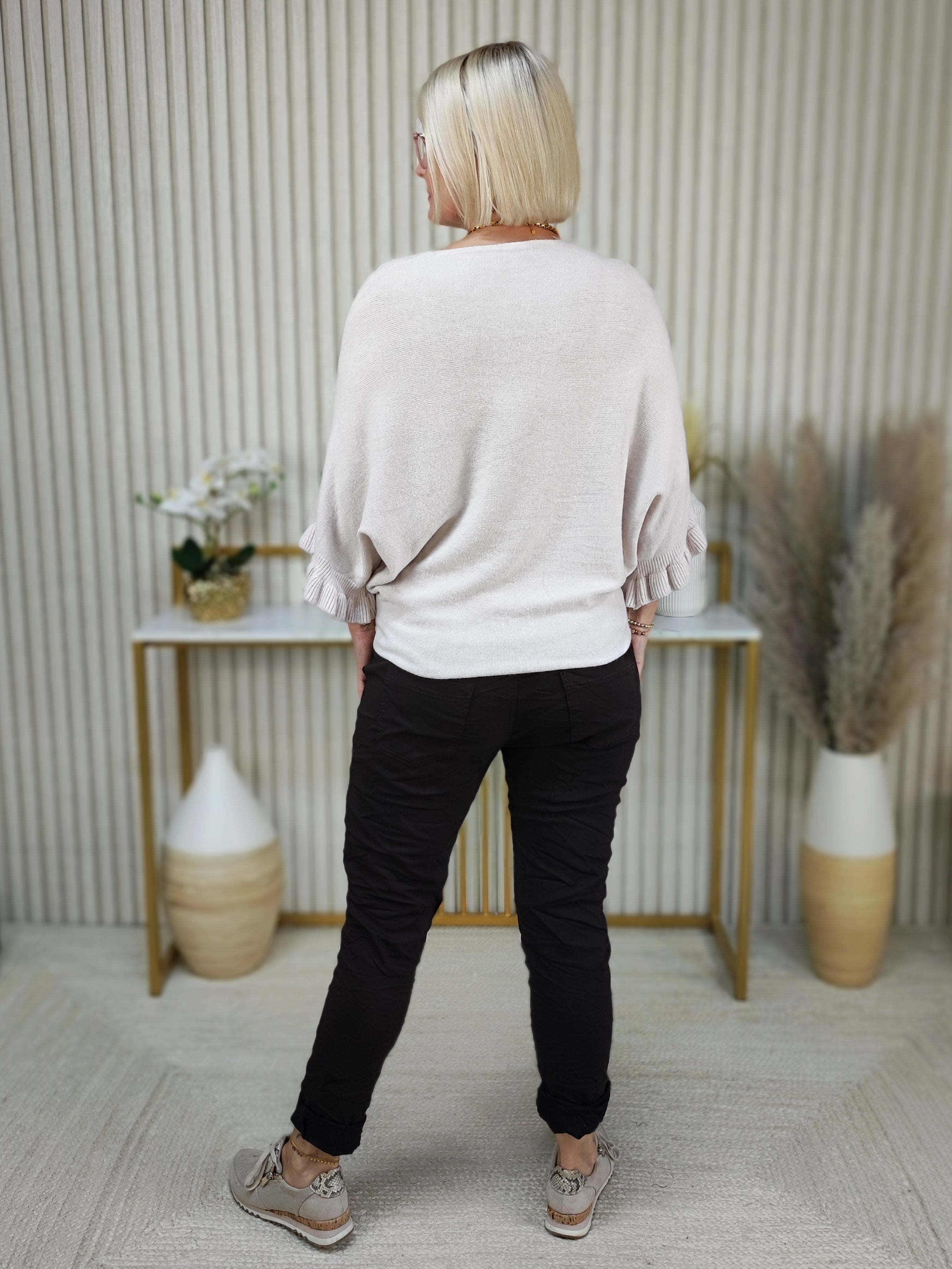 Pullover "LInda" unifarben beige (36-40/42)