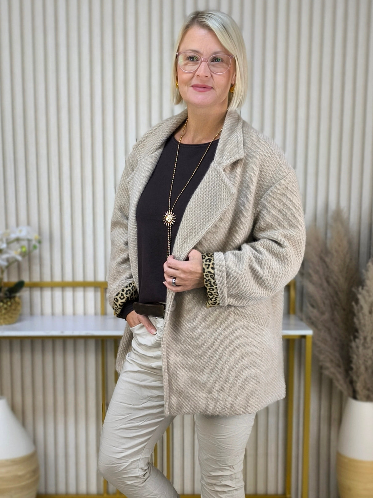 Jacke "Michaela" beige (40-44)