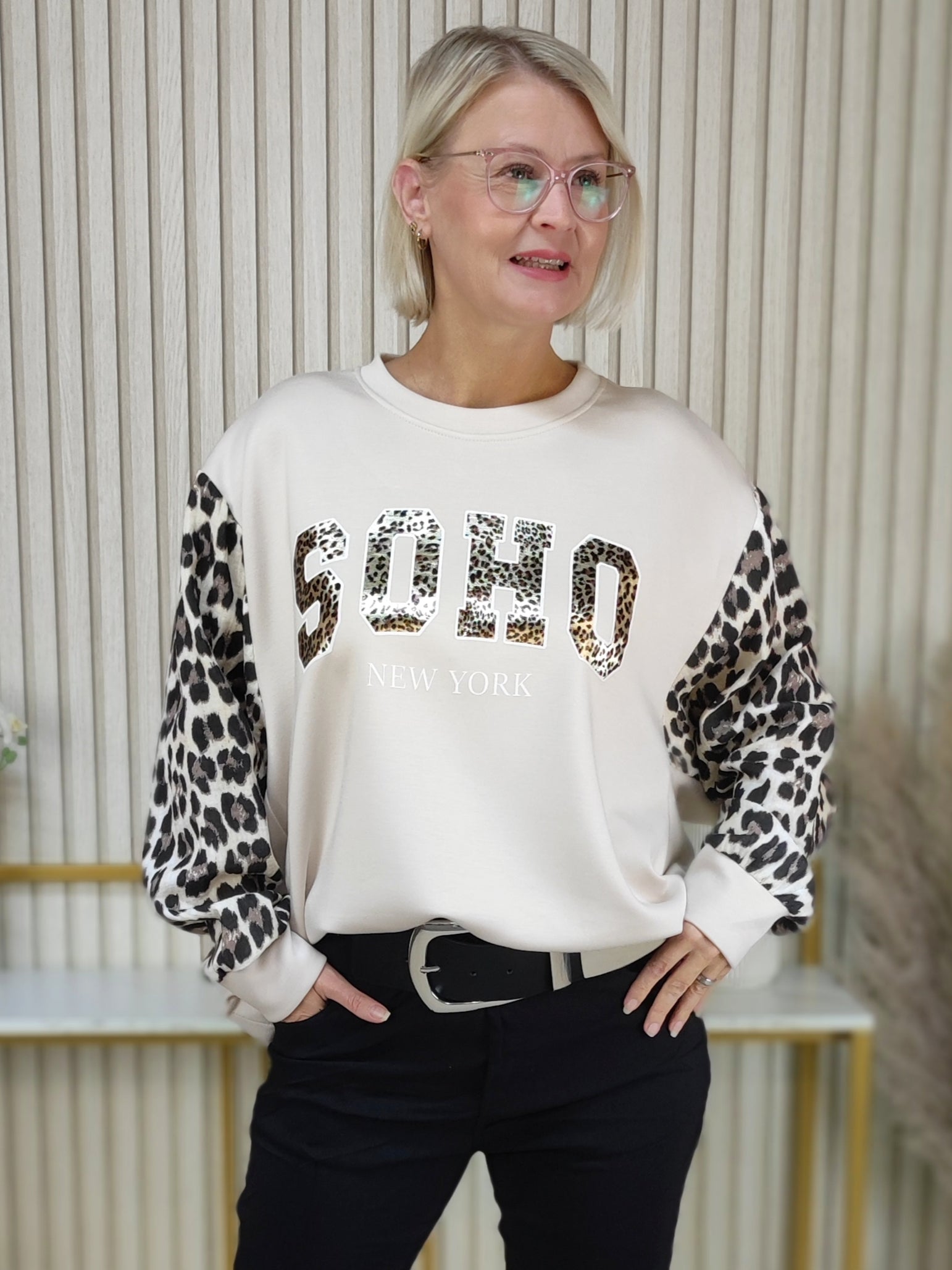 Sweatshirt "Soho" beige (38-44)