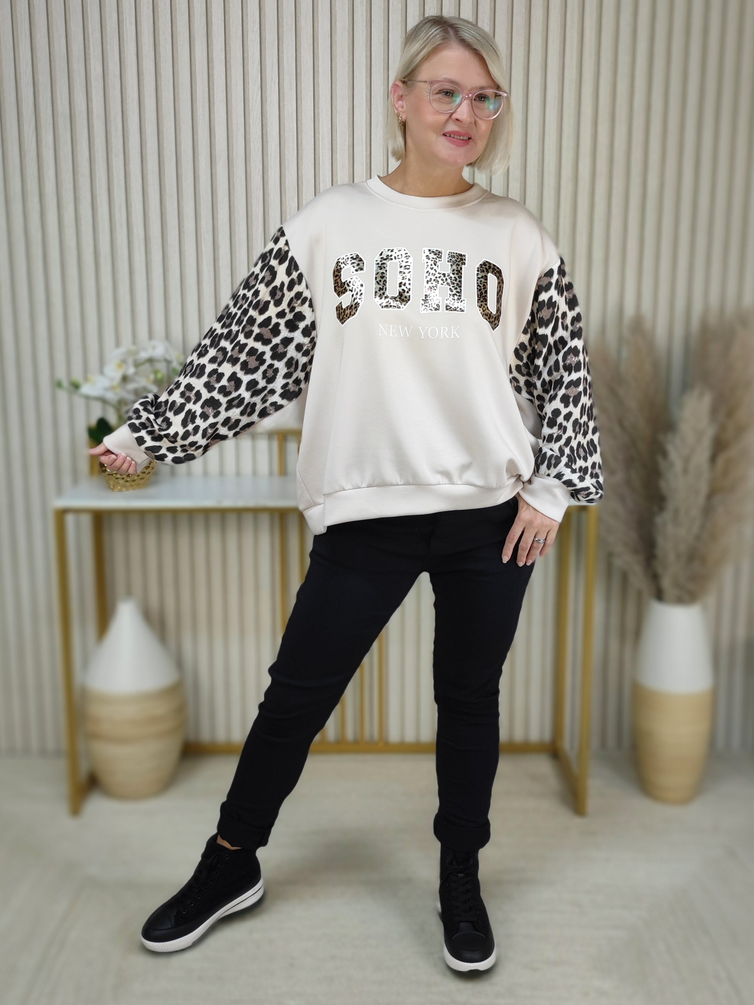 Sweatshirt "Soho" beige (38-44)