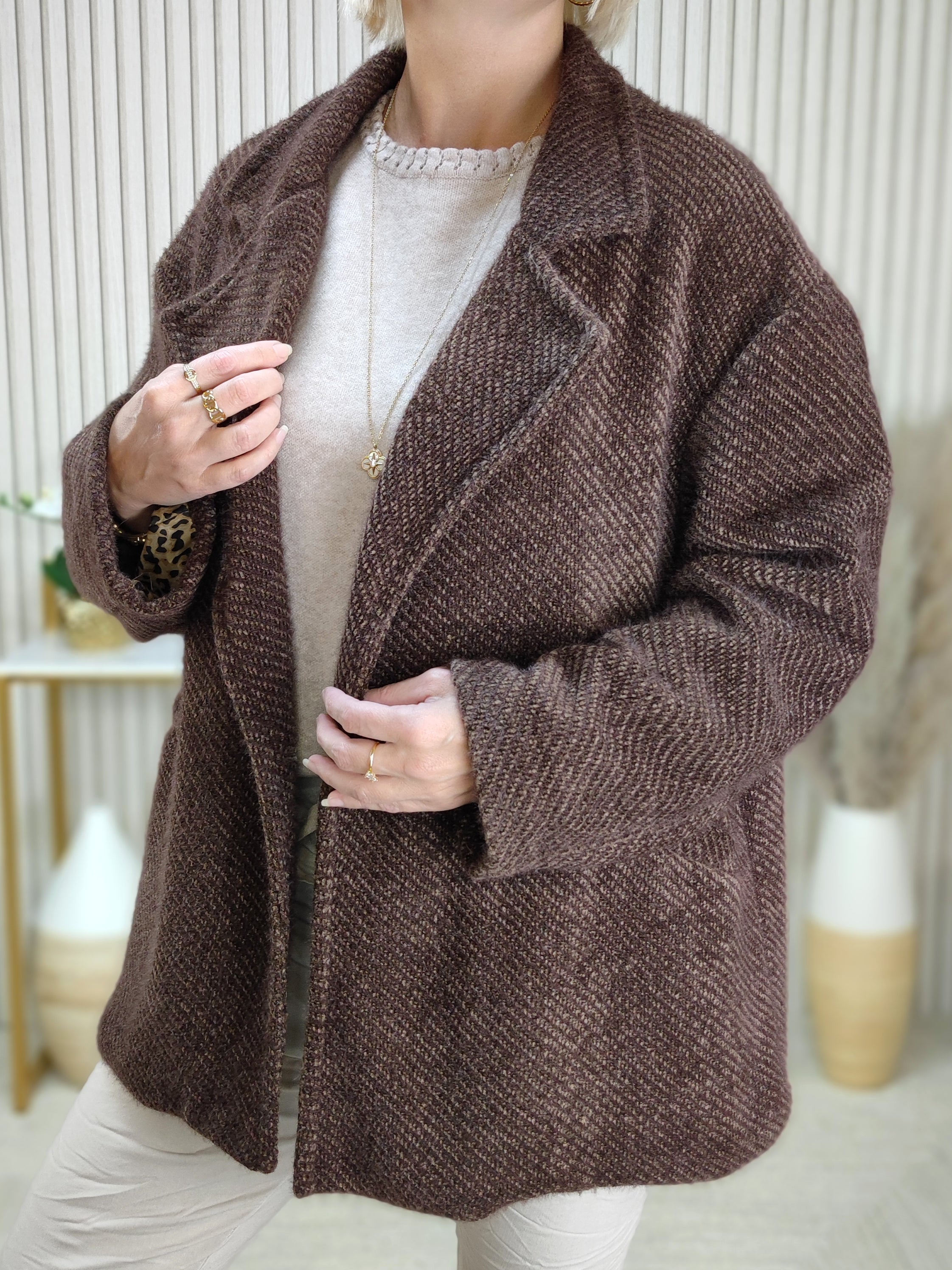 Jacke "Michaela" schoko (40-44)