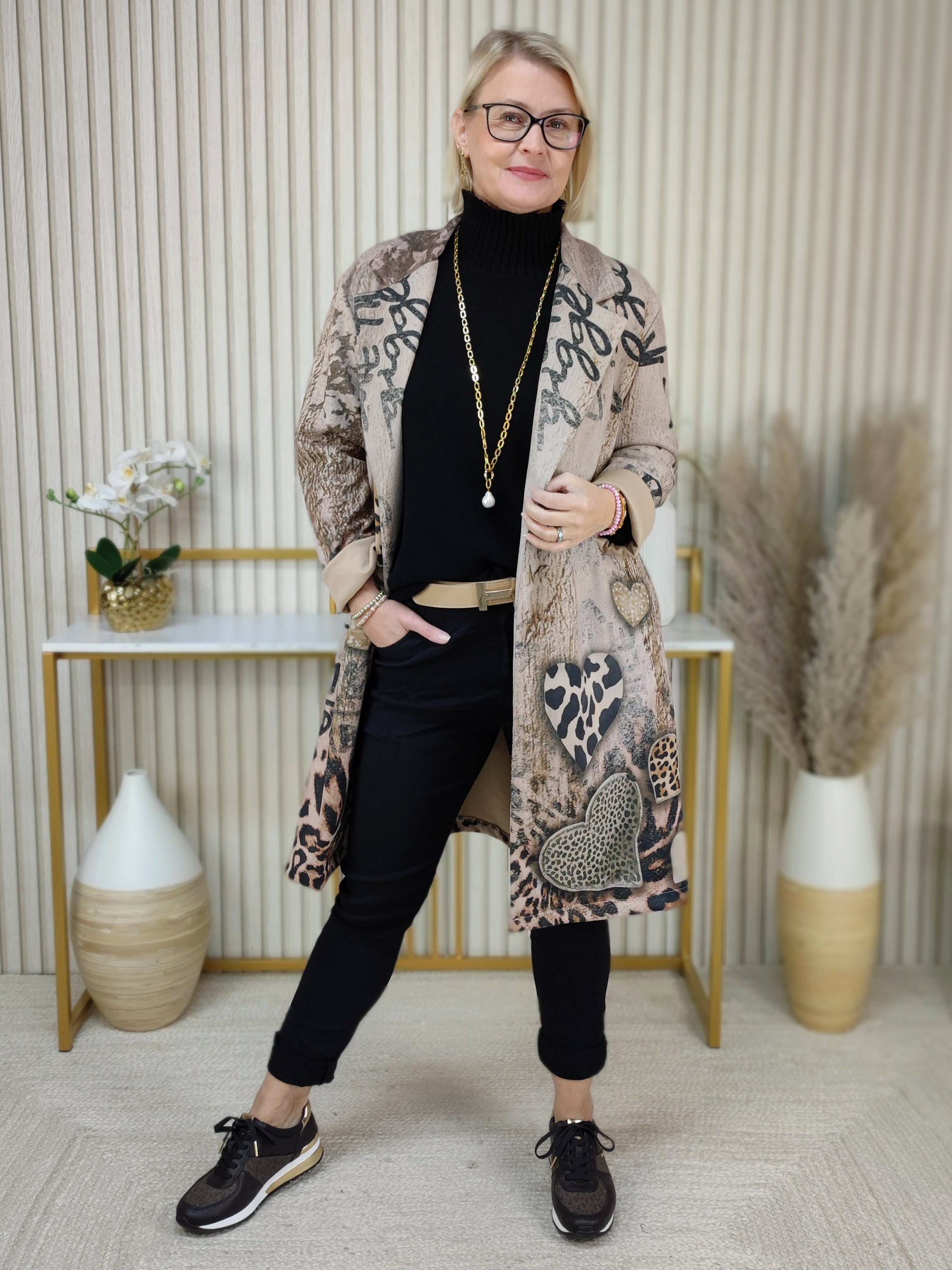 Pullover mit Turtle Neck schwarz (38-42/44)