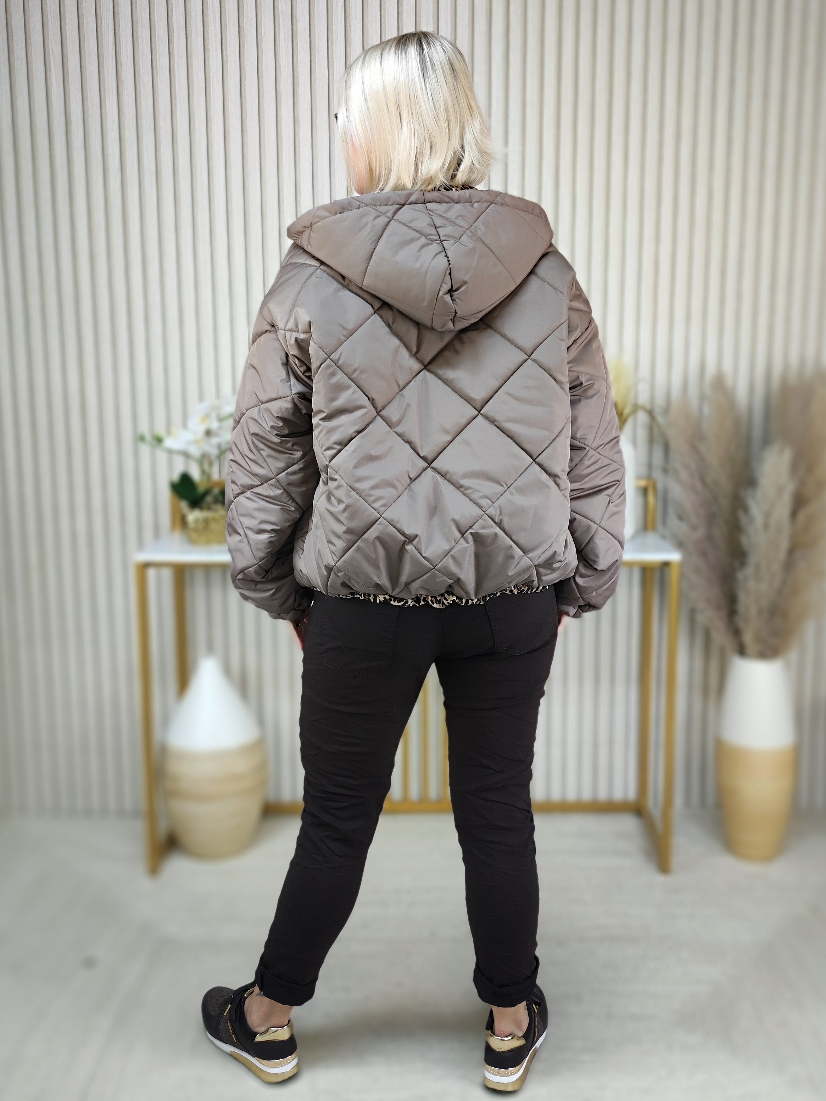 Steppjacke mud (38-42/44)