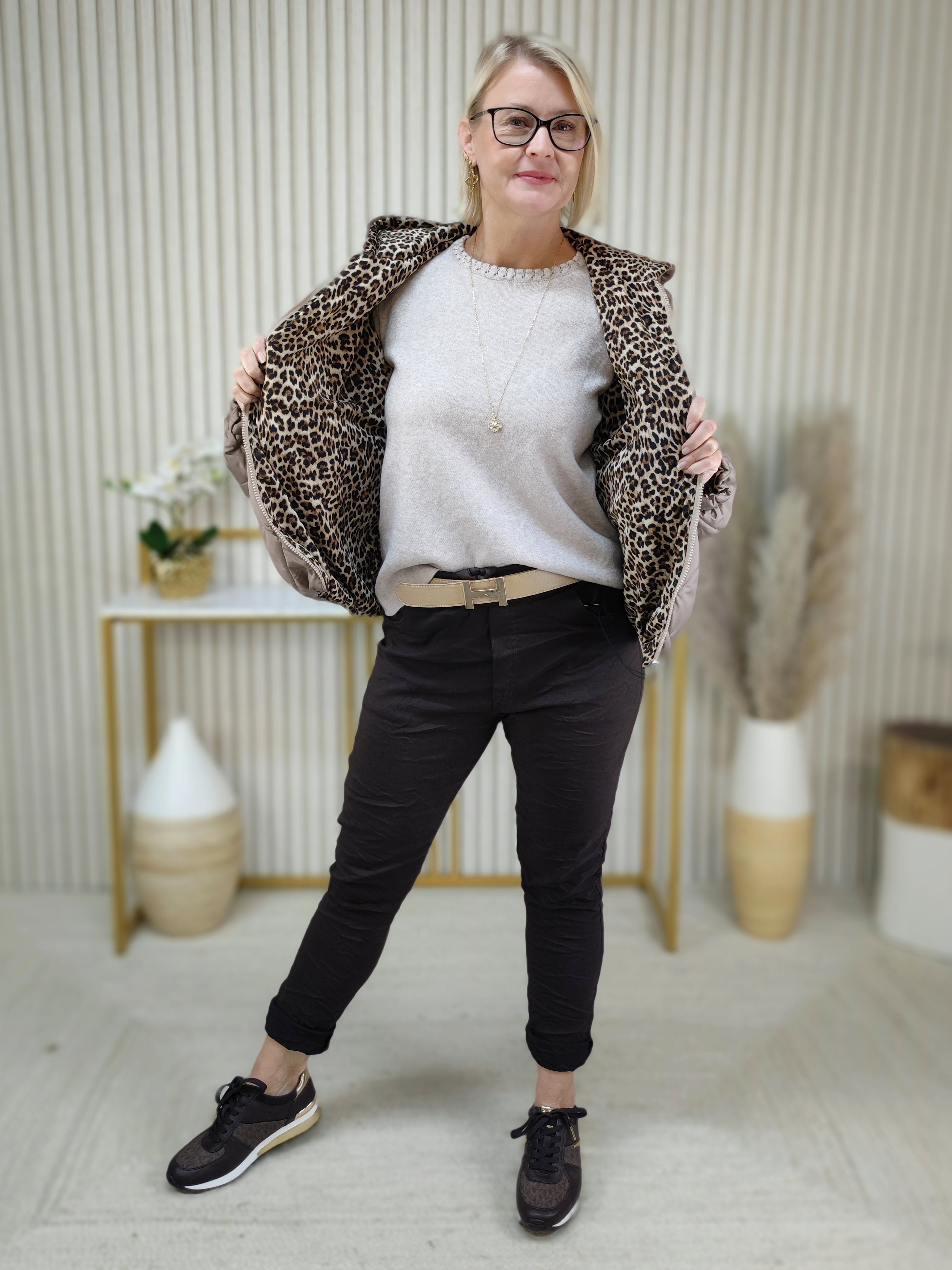 Steppjacke mud (38-42/44)