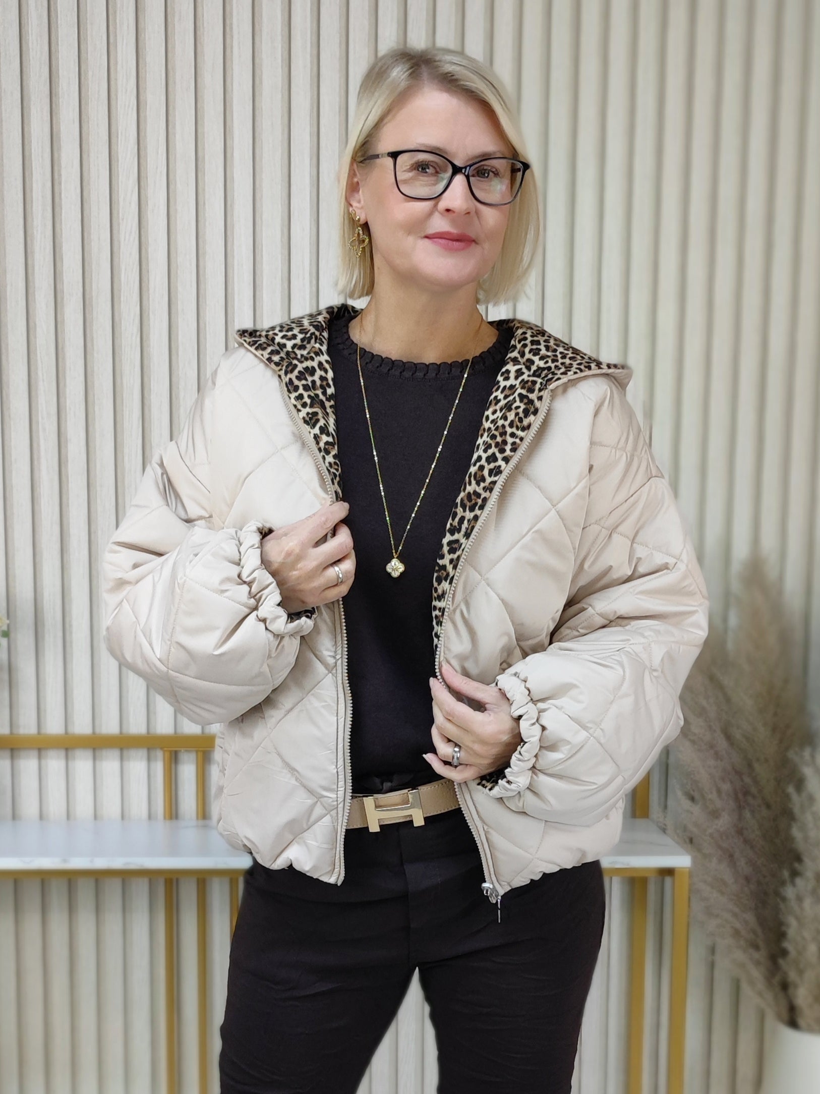 Steppjacke beige (38-42/44)