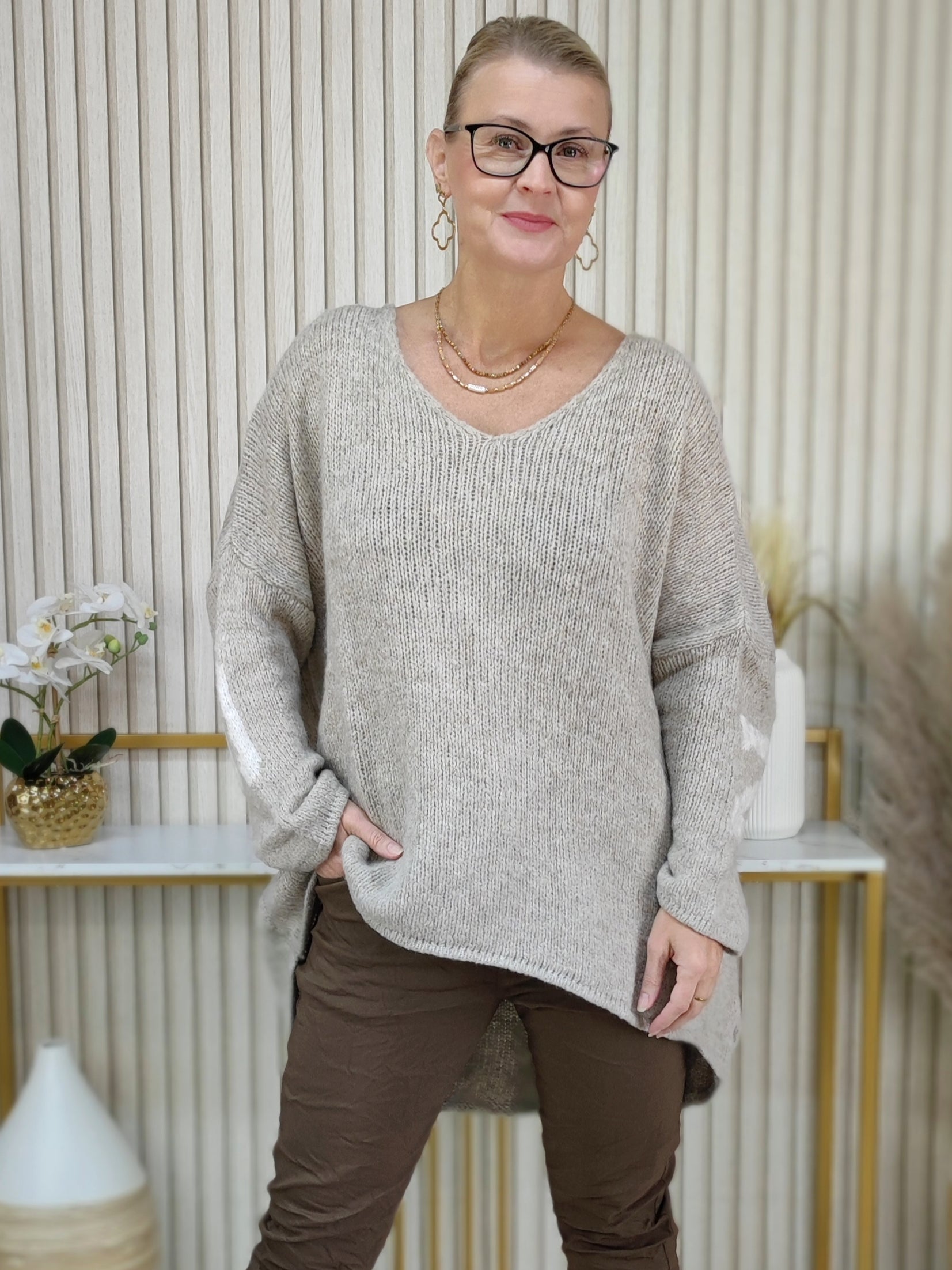Kuschelpullover "Namaste" (38/40-44/46)