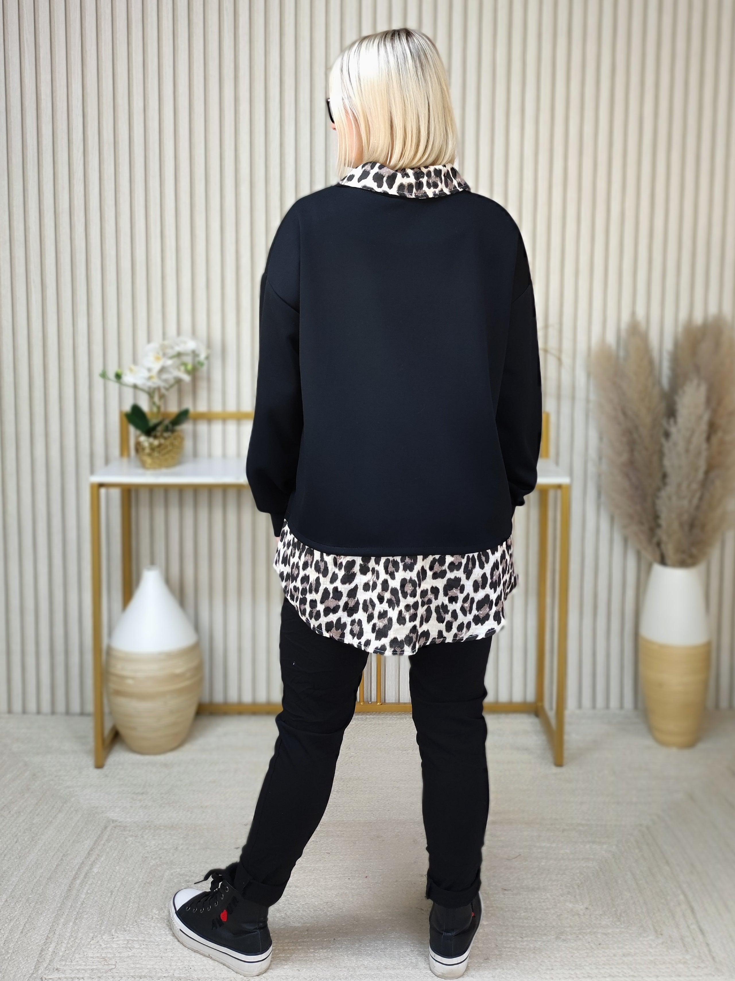 Sweatshirt "Adventure" schwarz (40-42/44)