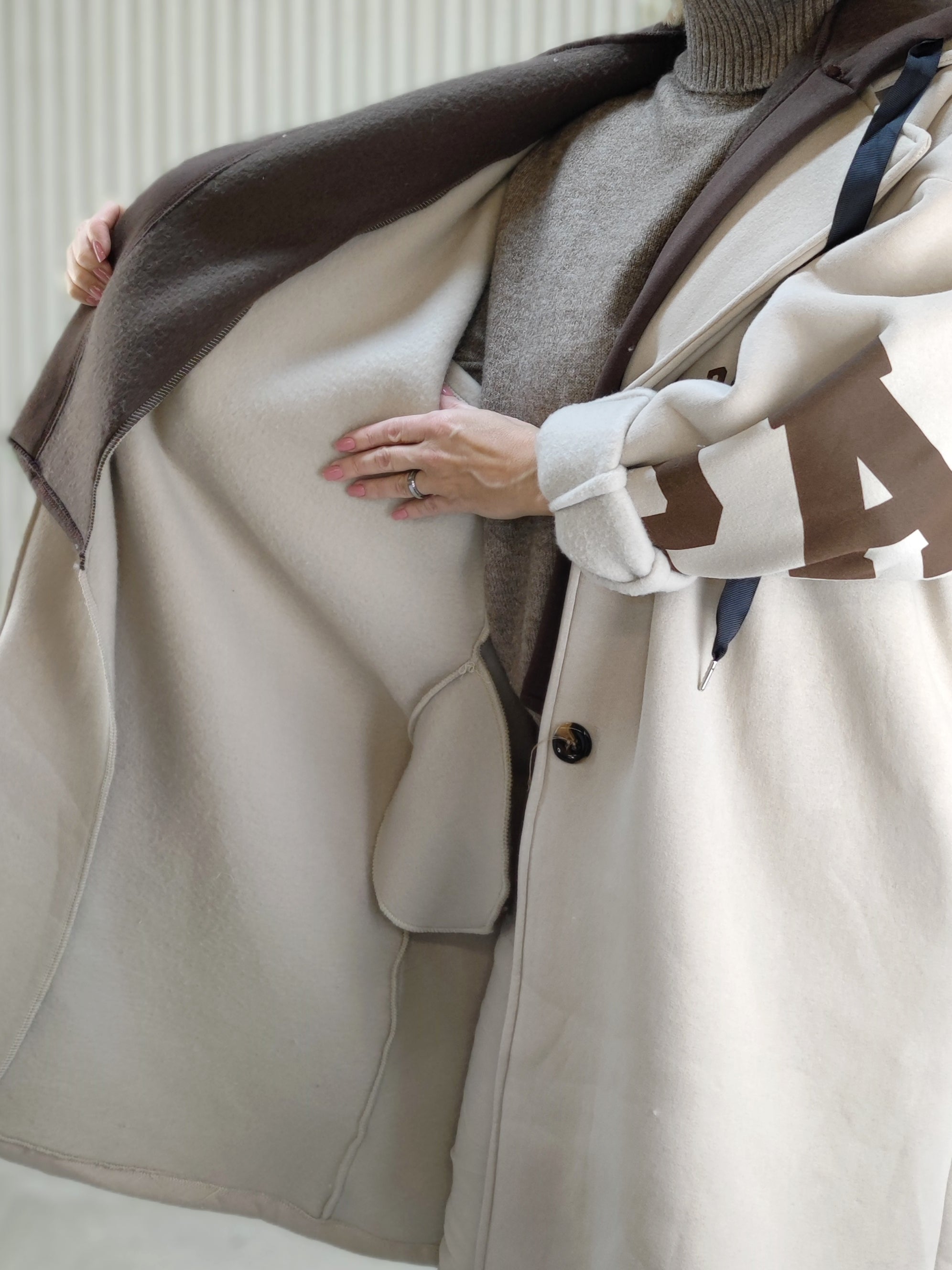 Sportlicher Mantel "Paradise" in beige (40-44/46)