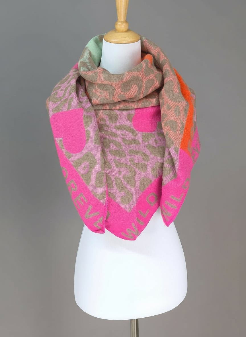 Wollschal/Dreieckschal "Forever Wild" (in 2-Farben)