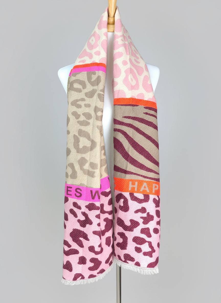 Wollschal "Happiness" ( in 2 Farben)