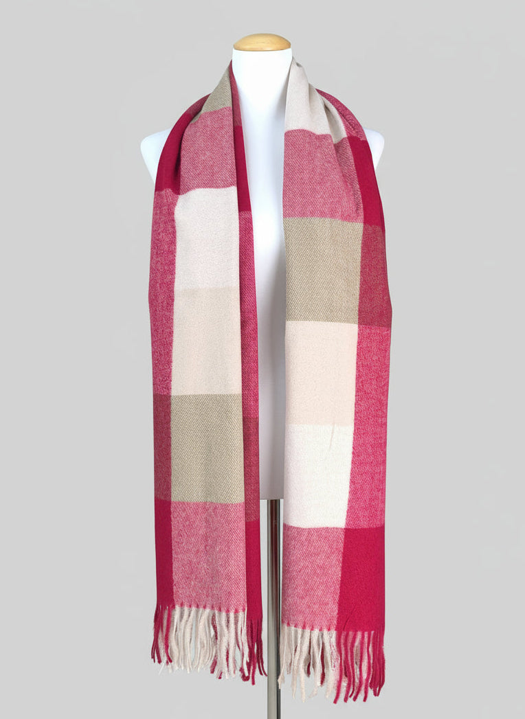 Kuschelschal kariert in 3 Farben