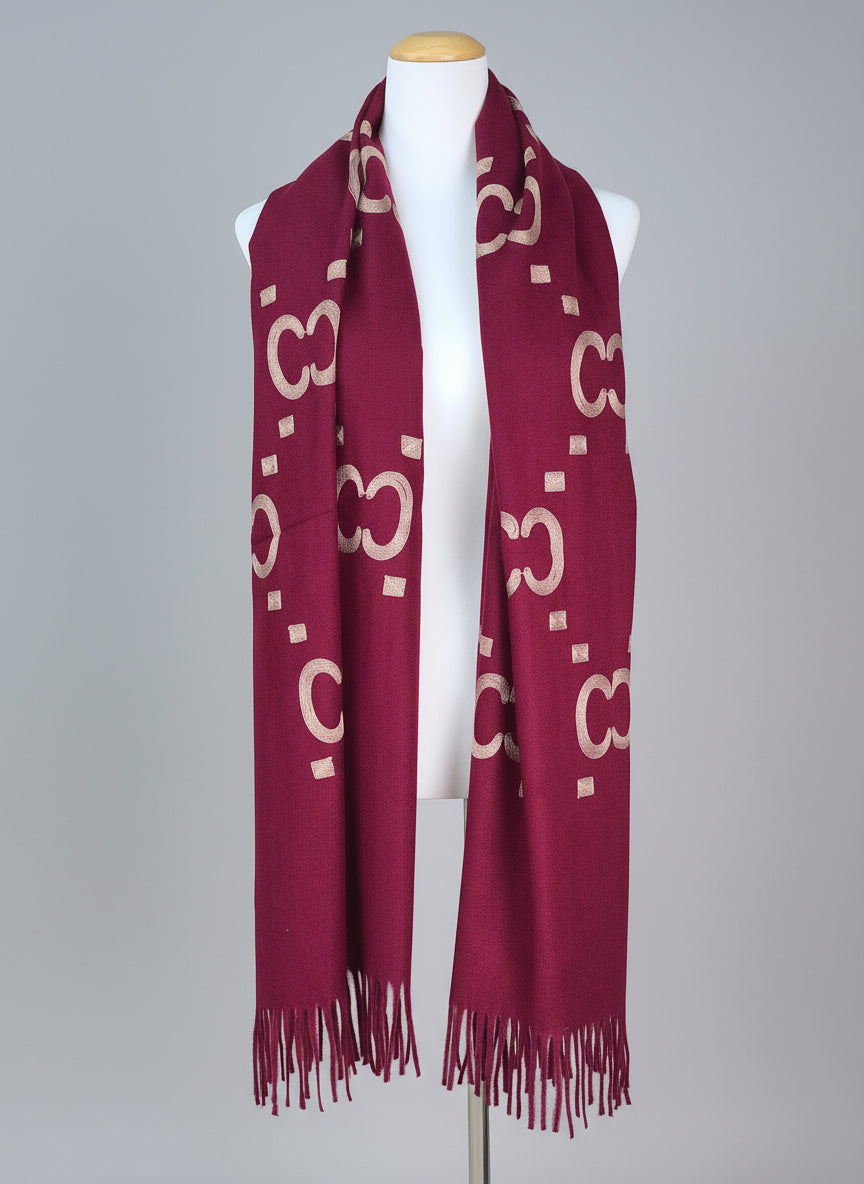 Weicher Winterschal "CC" in 2 Farben