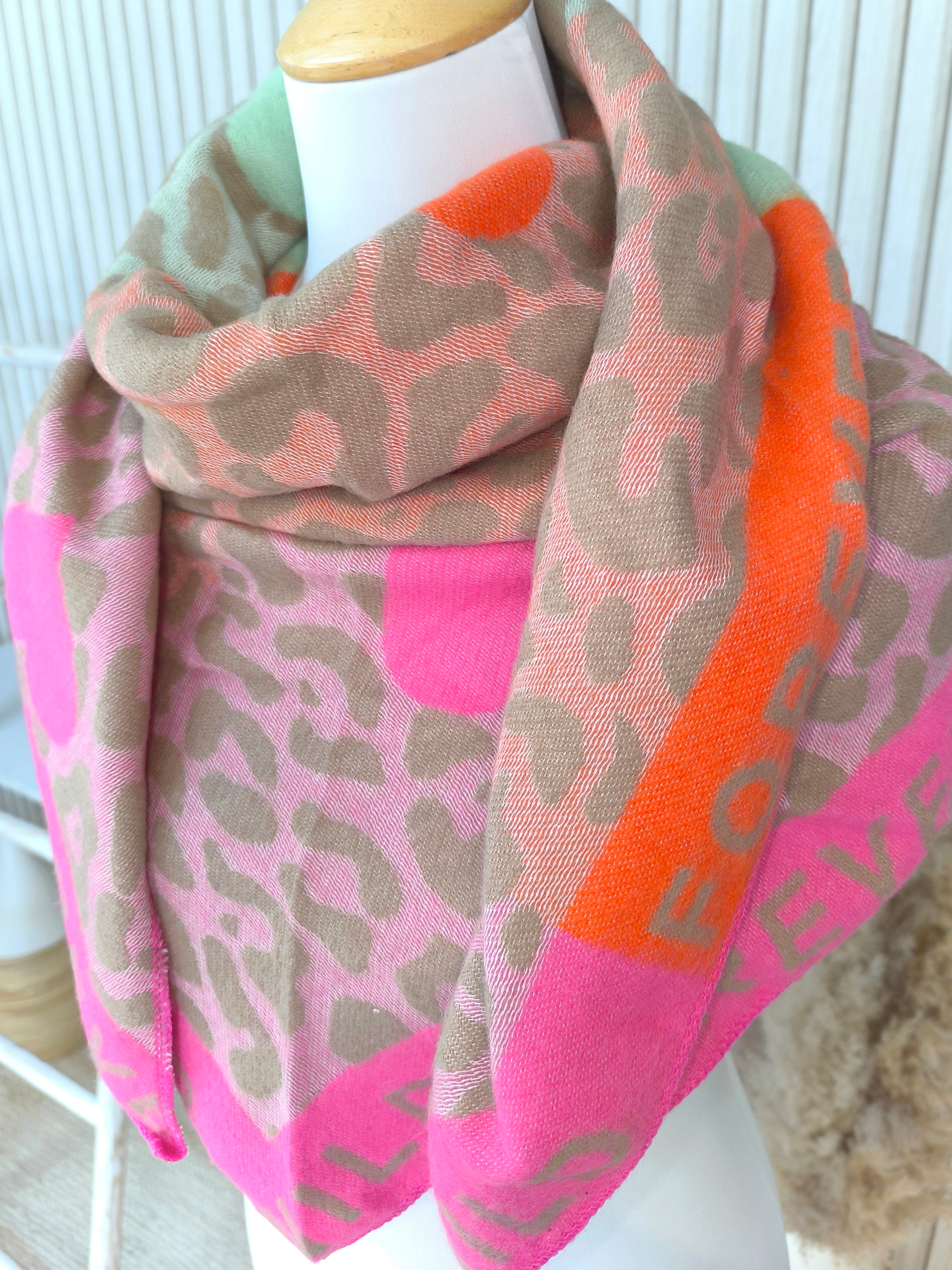 Wollschal/Dreieckschal "Forever Wild" (in 2-Farben)