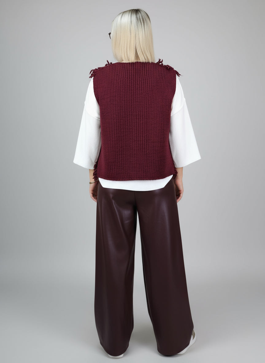 Fransenweste in vino (36-42/44)