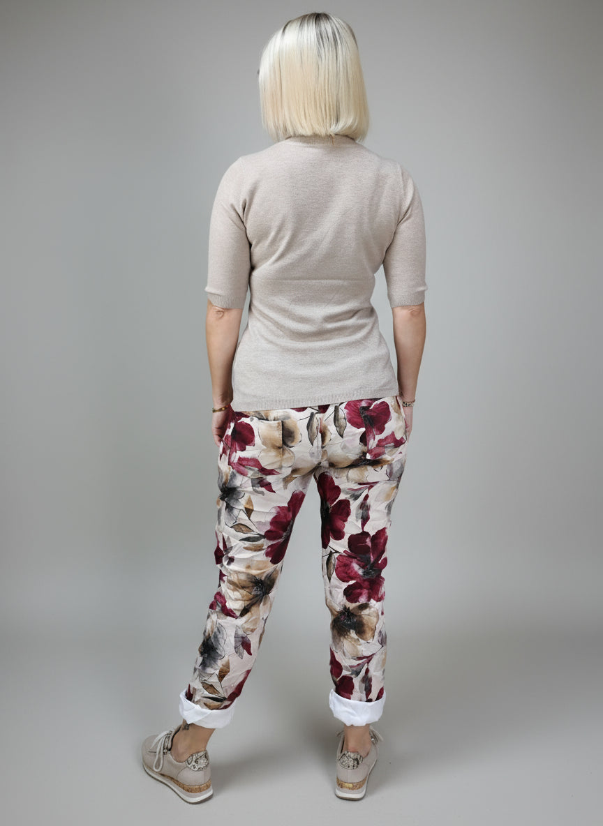 Leichter Unterziehpullover "Susi" mit kurzem Arm camel (36-42)