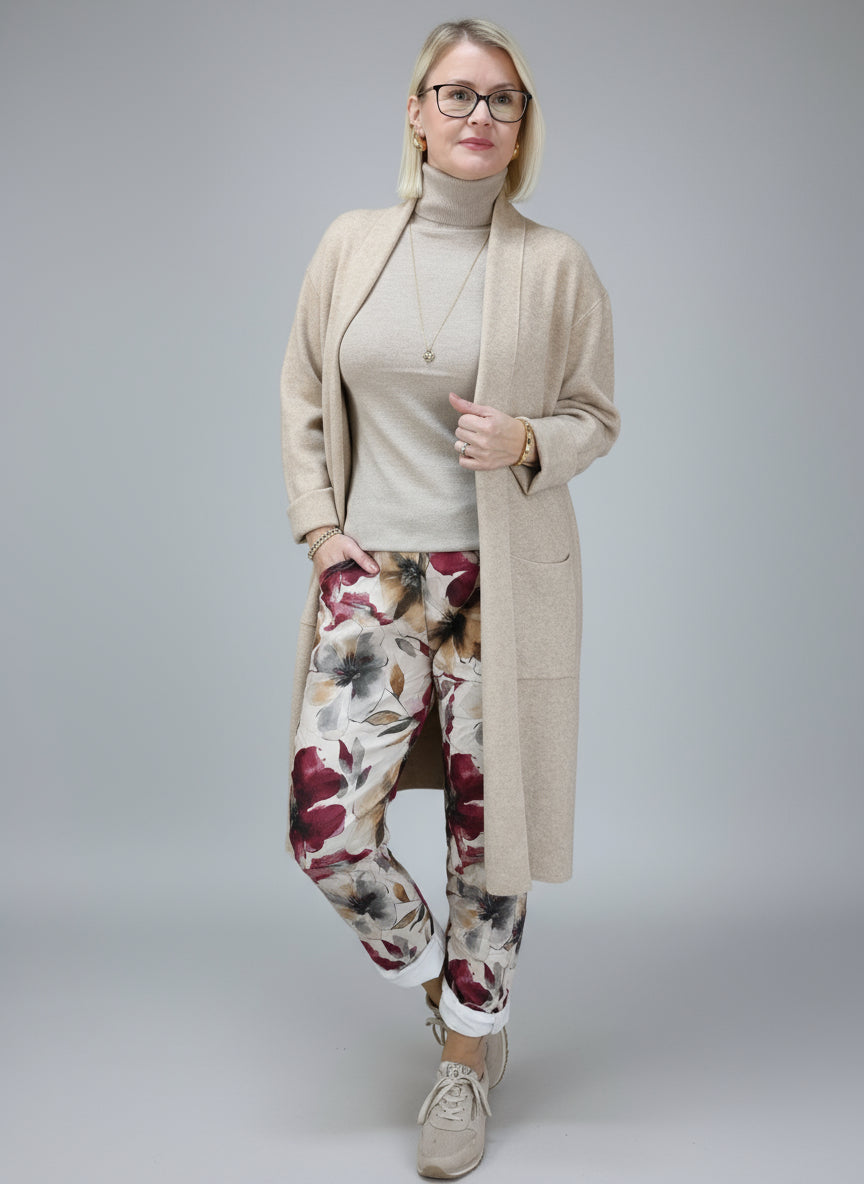 Leichter Unterziehpullover "Susi" mit kurzem Arm camel (36-42)