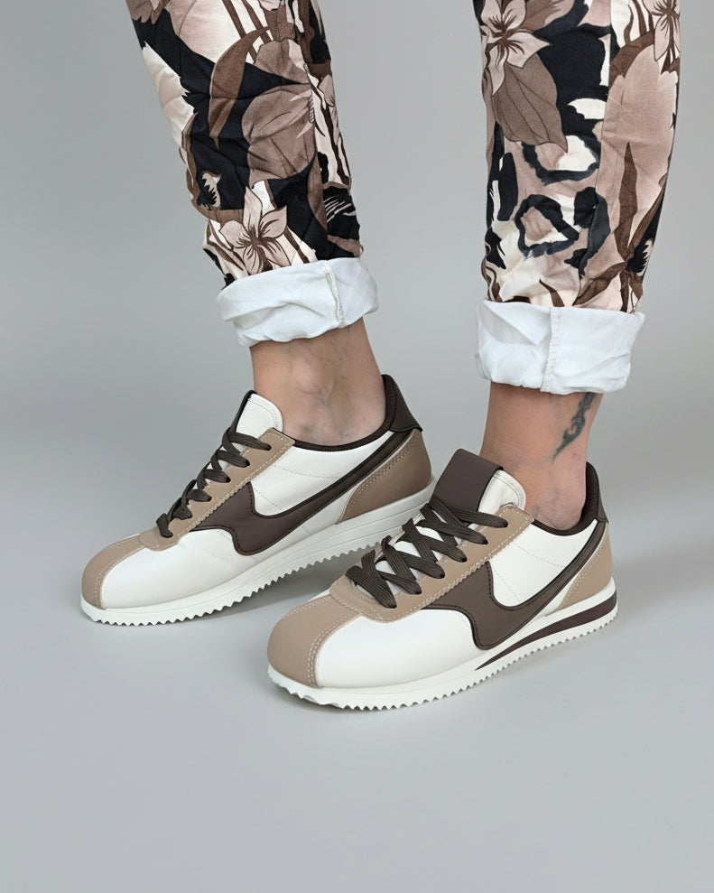 Sneaker beige/braun Größen 36-41